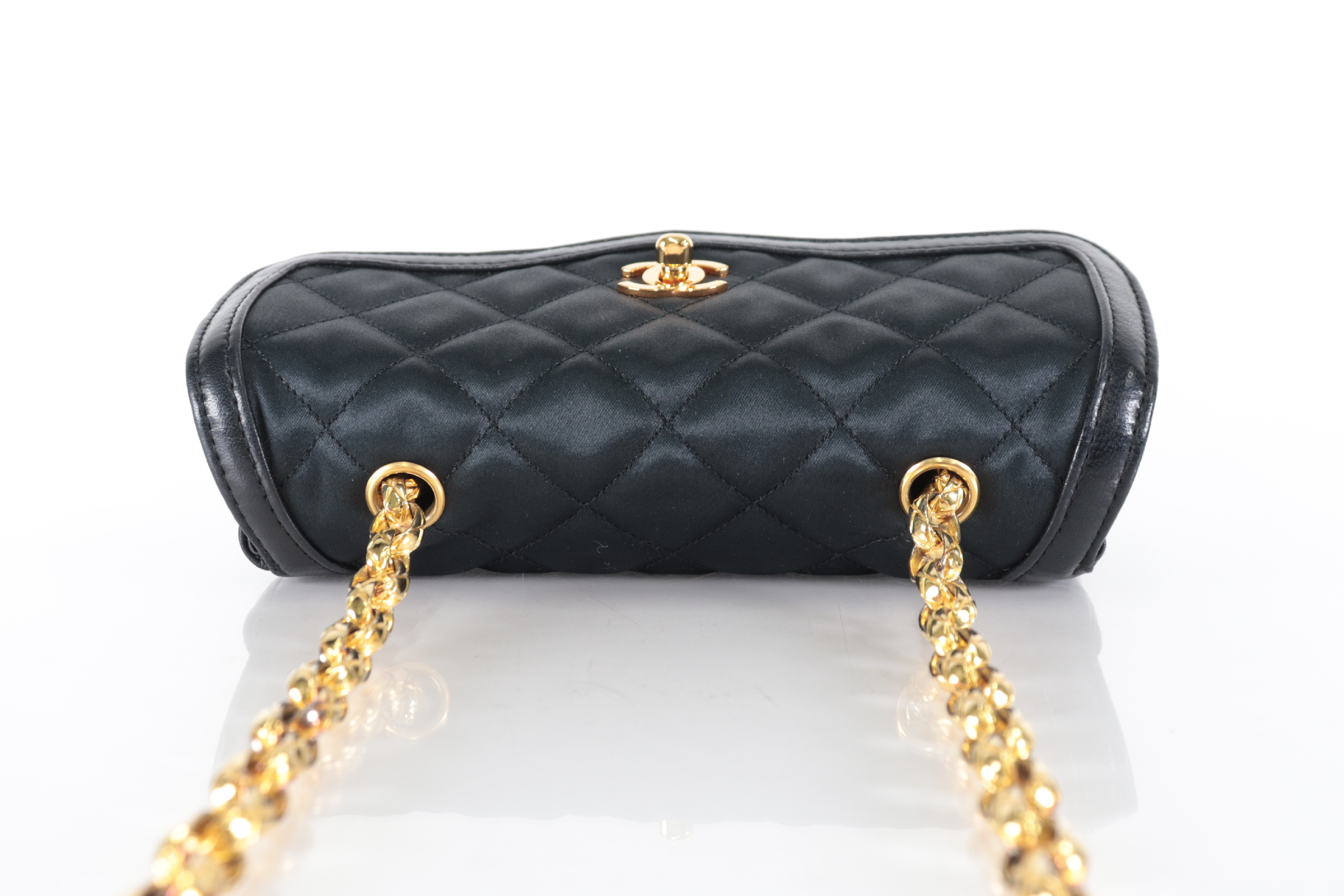 Turnlock Satin Jewel Chain Shoulder Bag with Pouch (Series 1) — view 6