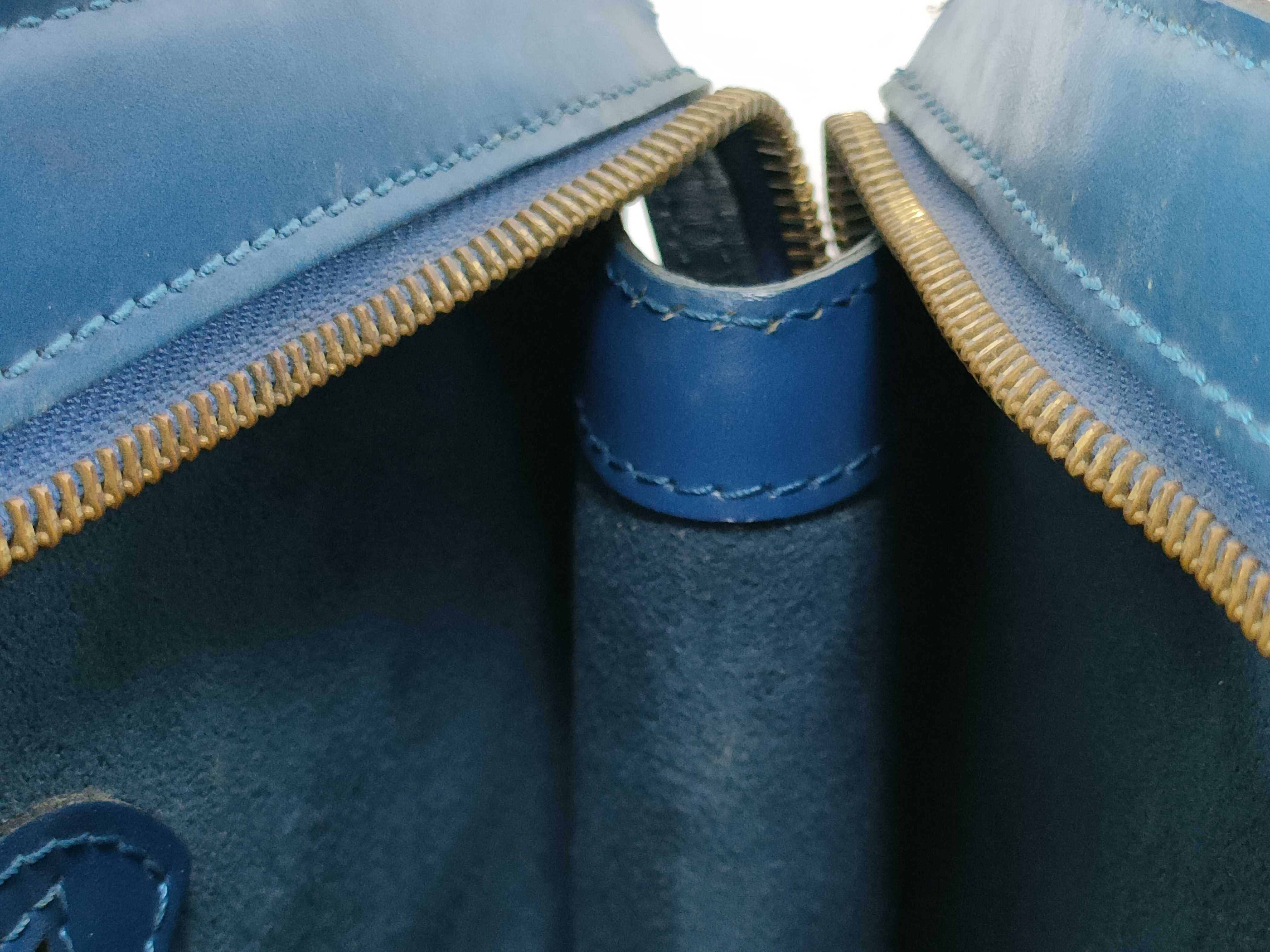 Epi Louis Vuitton Saint Jacques Blue Handbag — view 13