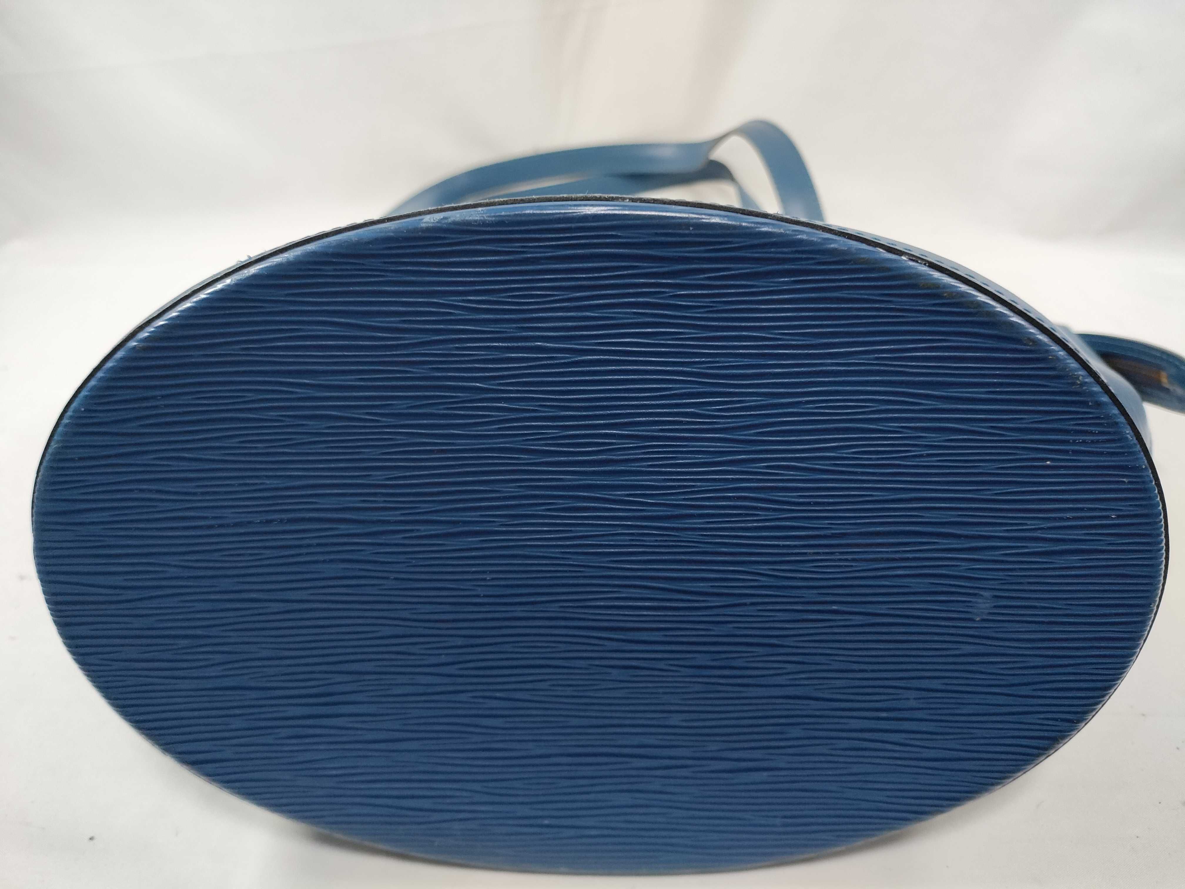 Epi Louis Vuitton Saint Jacques Blue Handbag — view 7