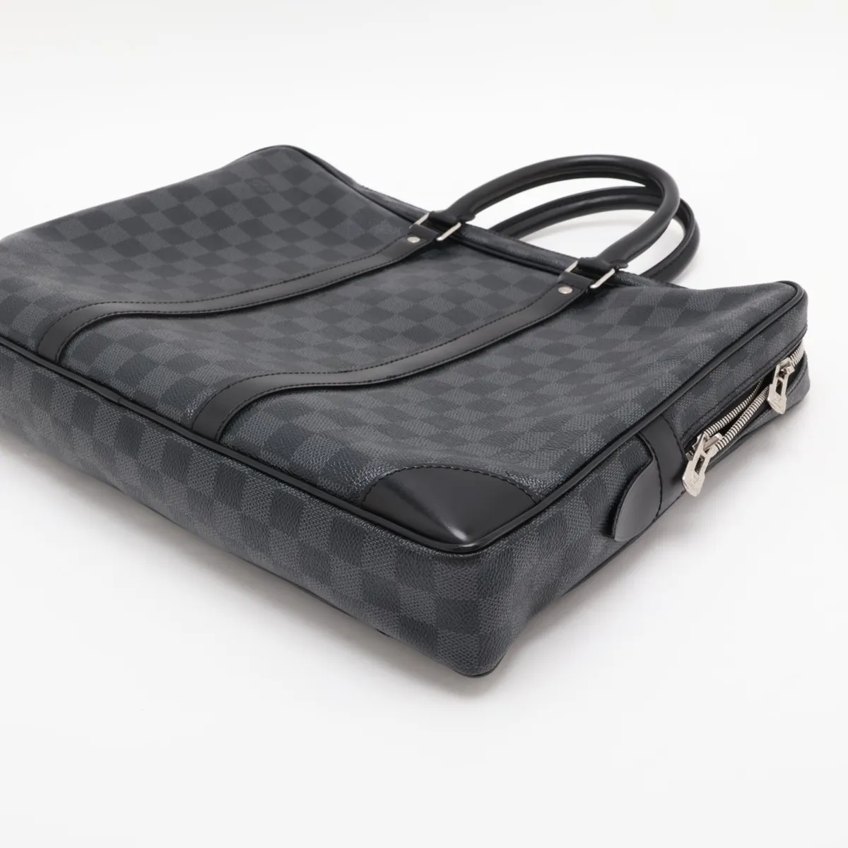 Damier Graphite Port Document Voyage N41125 BA4113 Black — view 3