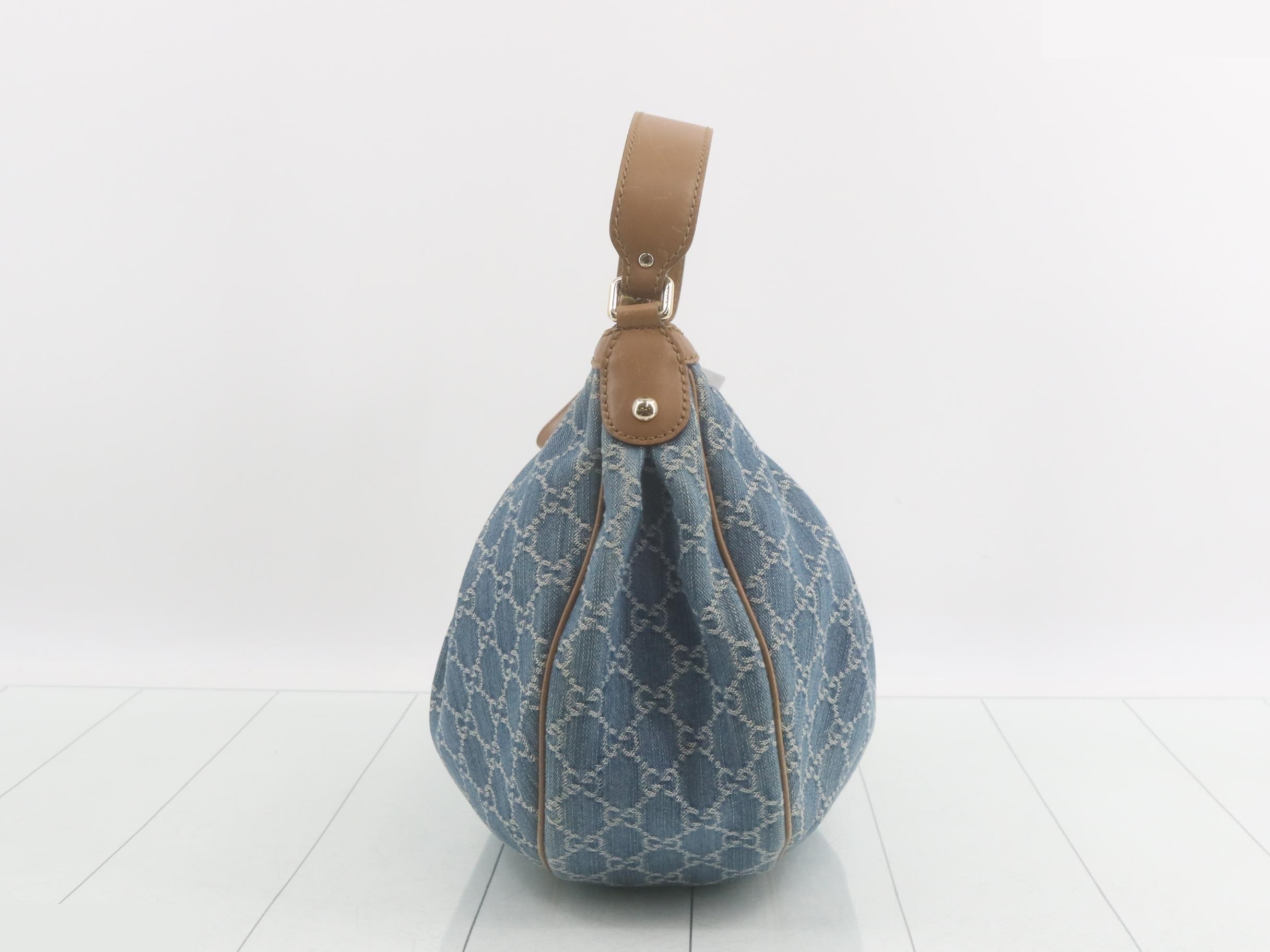 GG Canvas Denim Sukey Shoulder Bag — view 3