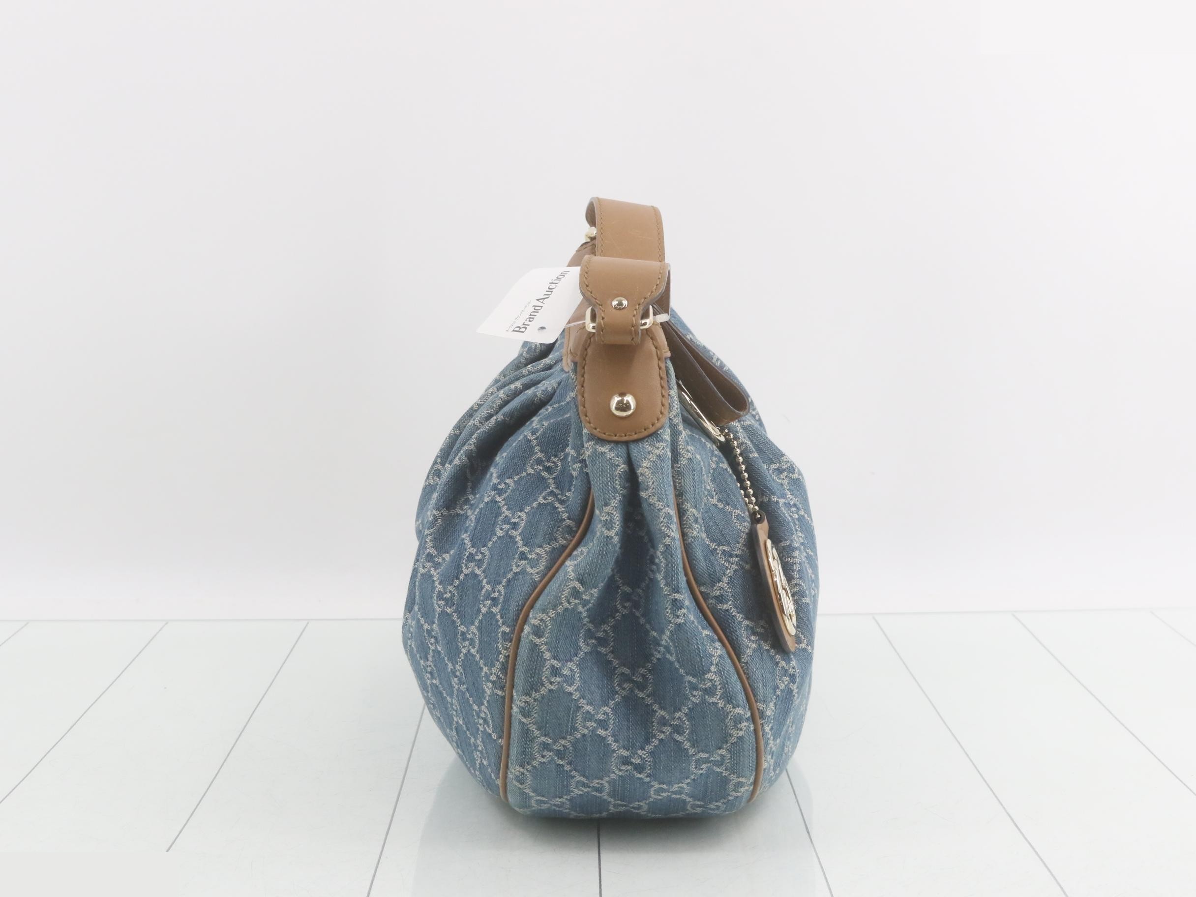 GG Canvas Denim Sukey Shoulder Bag — view 4