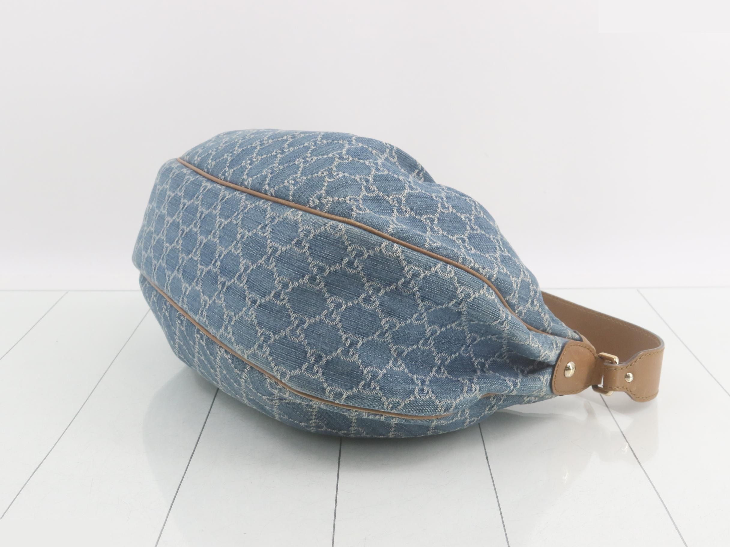 GG Canvas Denim Sukey Shoulder Bag — view 6