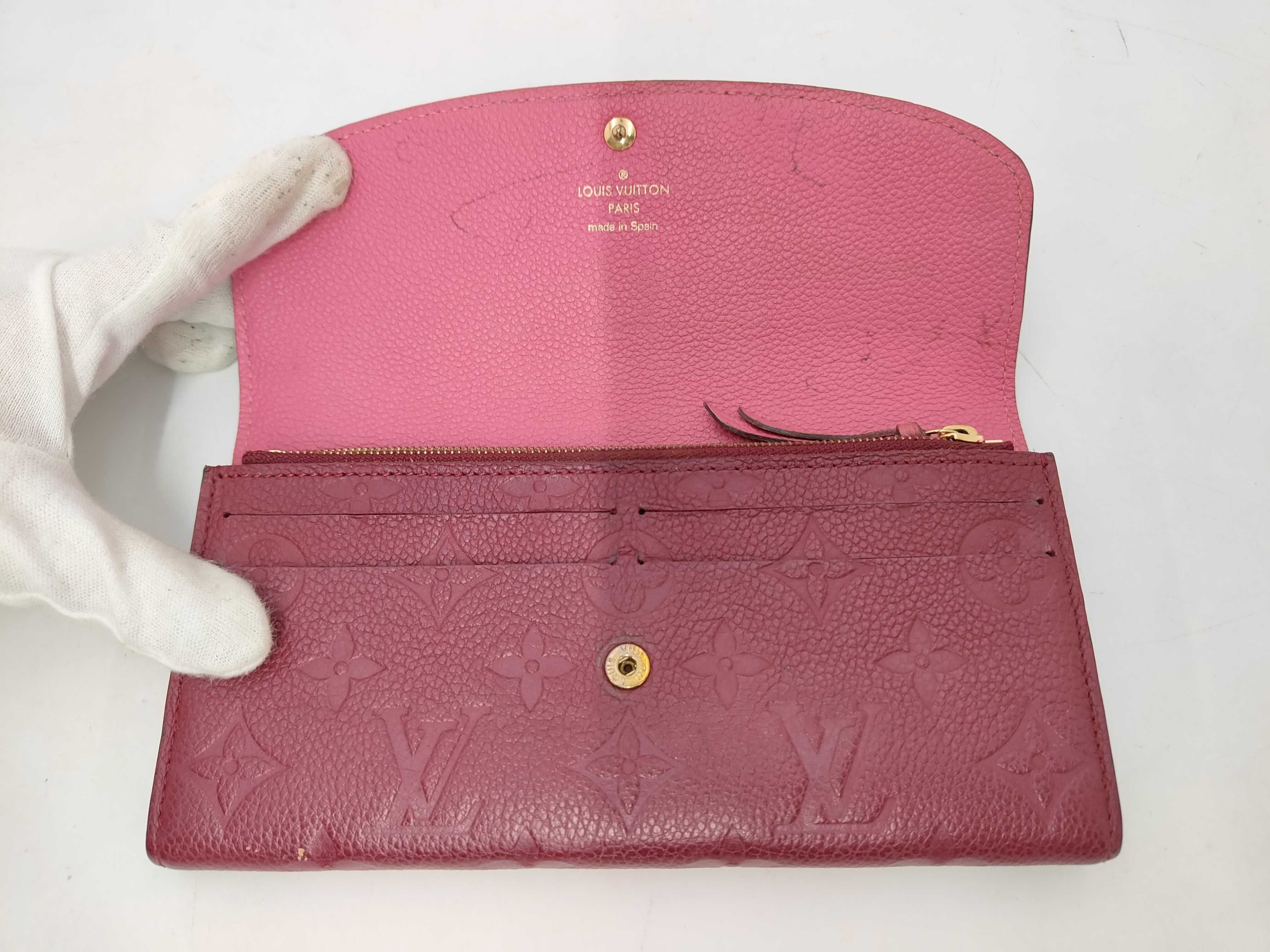 Monogram Empreinte Louis Vuitton Empreinte Portefeuille Emilie Raisin CA3187 Wallet — view 8