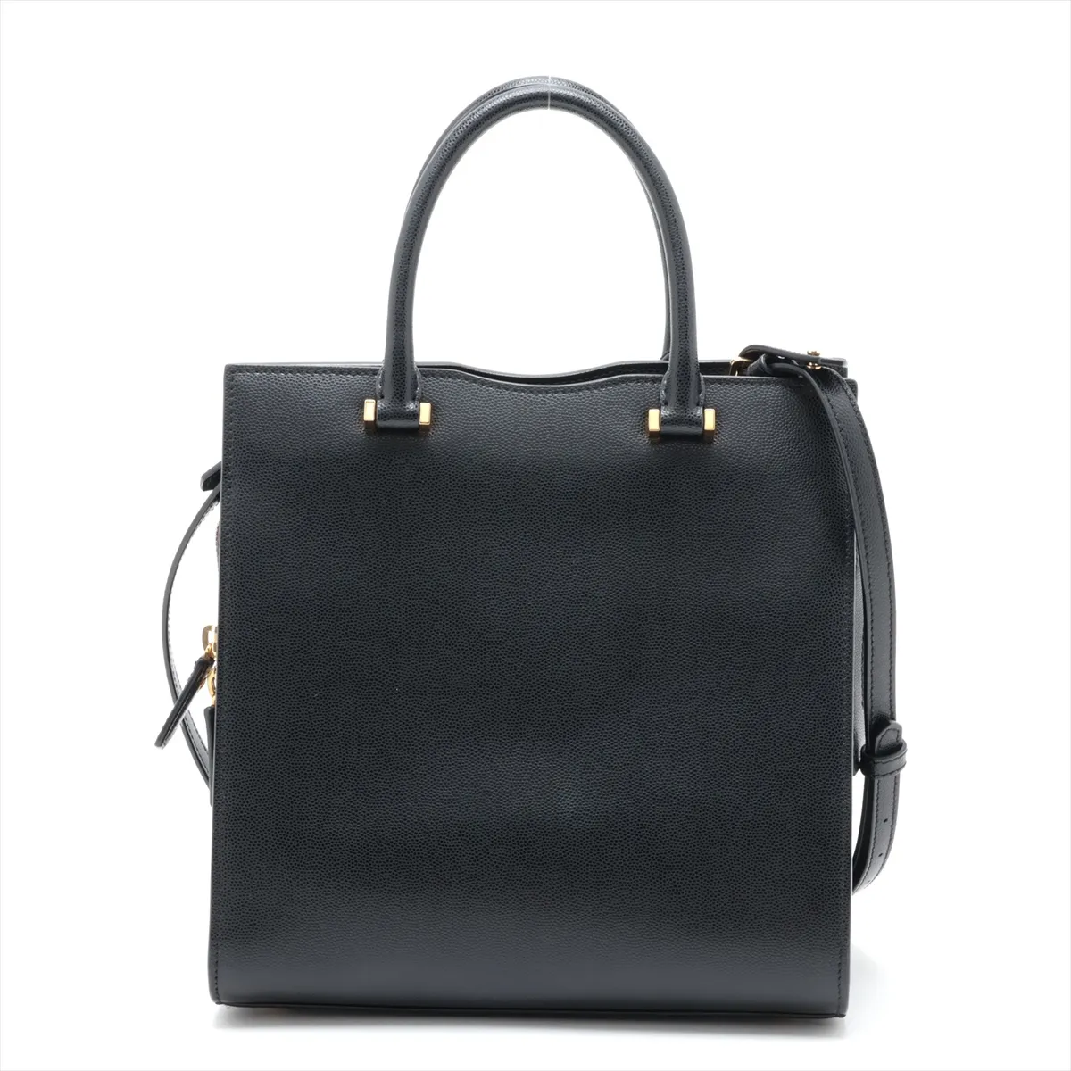 Uptown 634730 Leather 2-Way Handbag, Black — view 2