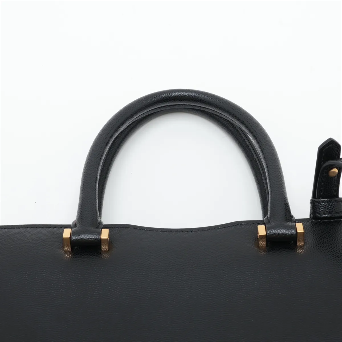 Uptown 634730 Leather 2-Way Handbag, Black — view 6