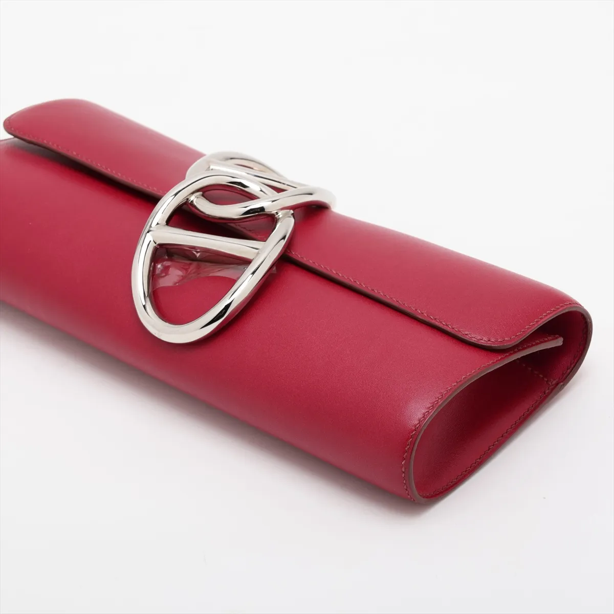 Pochette Ege Veau Tadelakt Ruby Silver Hardware P:2012 — view 3