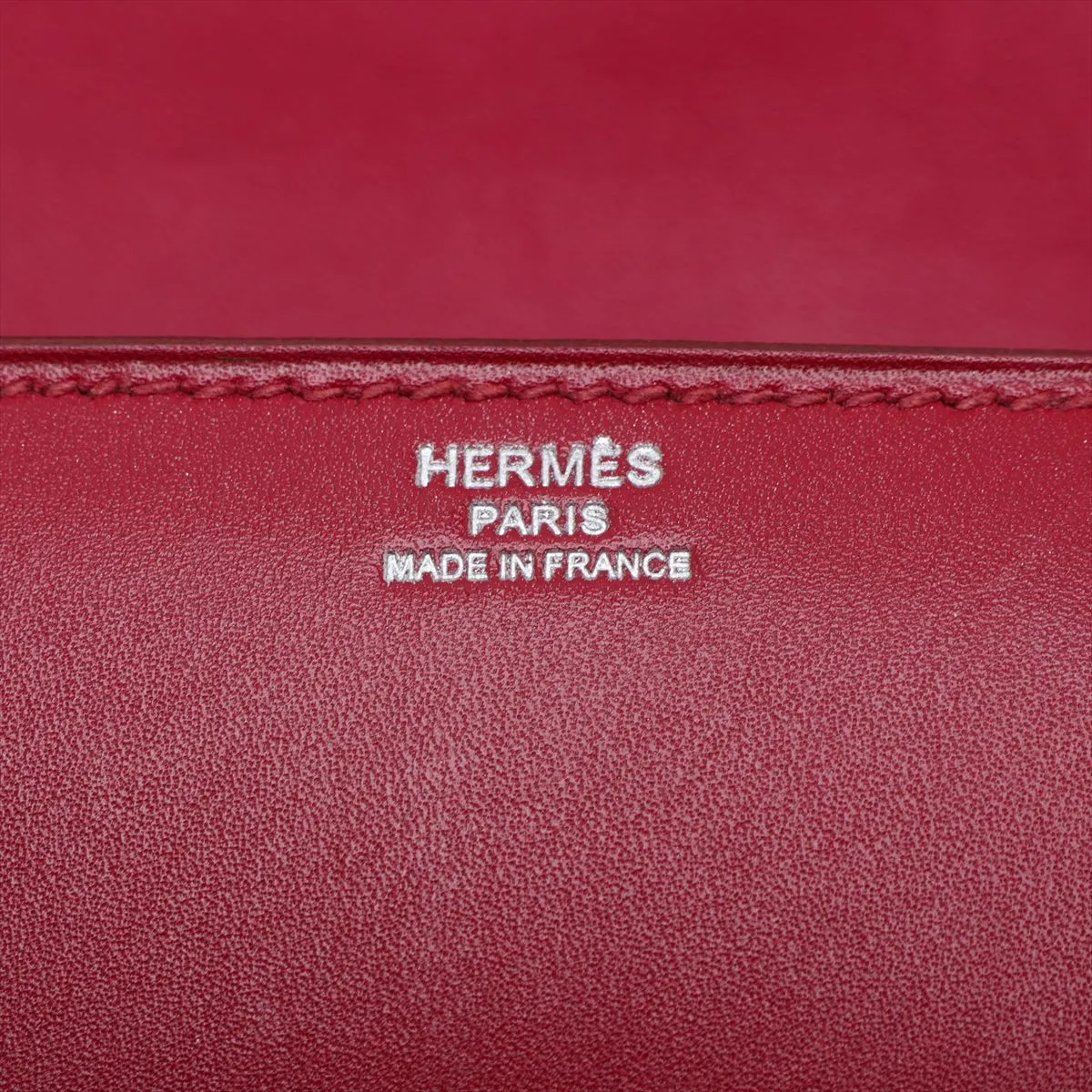 Pochette Ege Veau Tadelakt Ruby Silver Hardware P:2012 — view 6