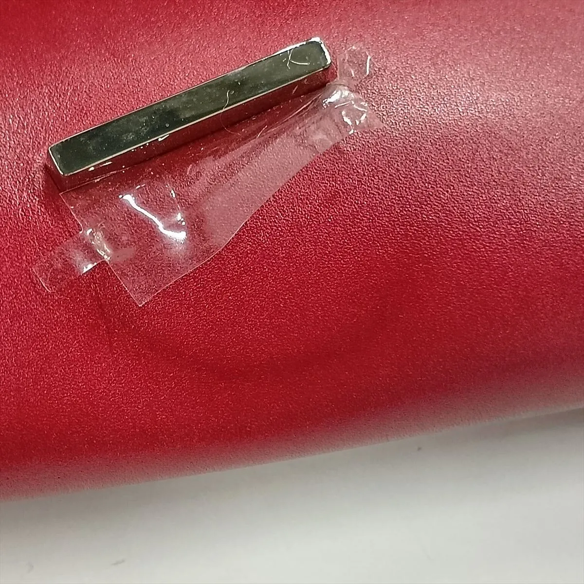 Pochette Ege Veau Tadelakt Ruby Silver Hardware P:2012 — view 7