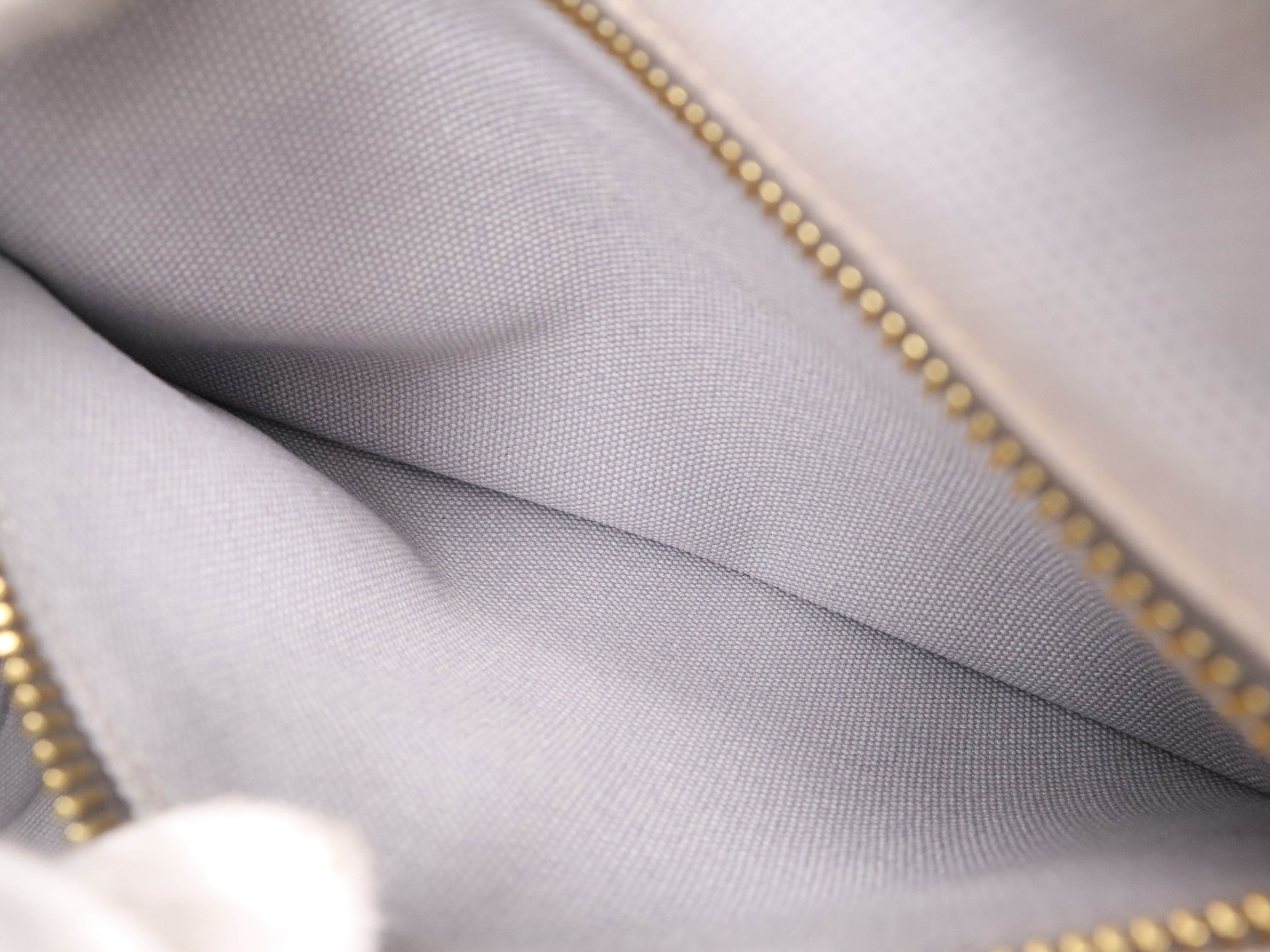 Canvas Canapa Tote Bag, Gray, Gold Hardware, with Shoulder Strap and Card Holder. — view 12