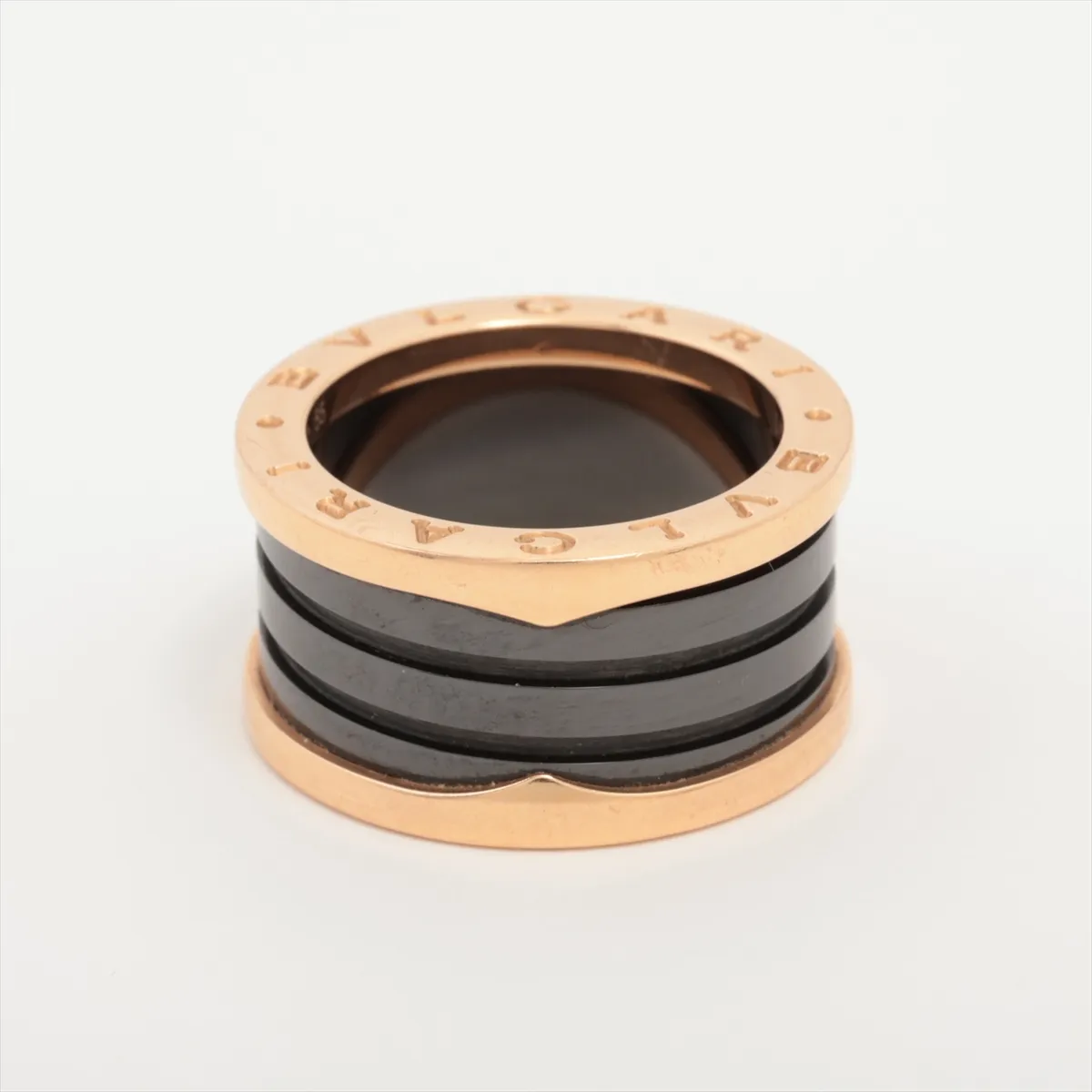 B.zero1 Ring, 750 (PG) x Ceramic, 10.7g, Size 55, S72S3L, Dents, — view 2