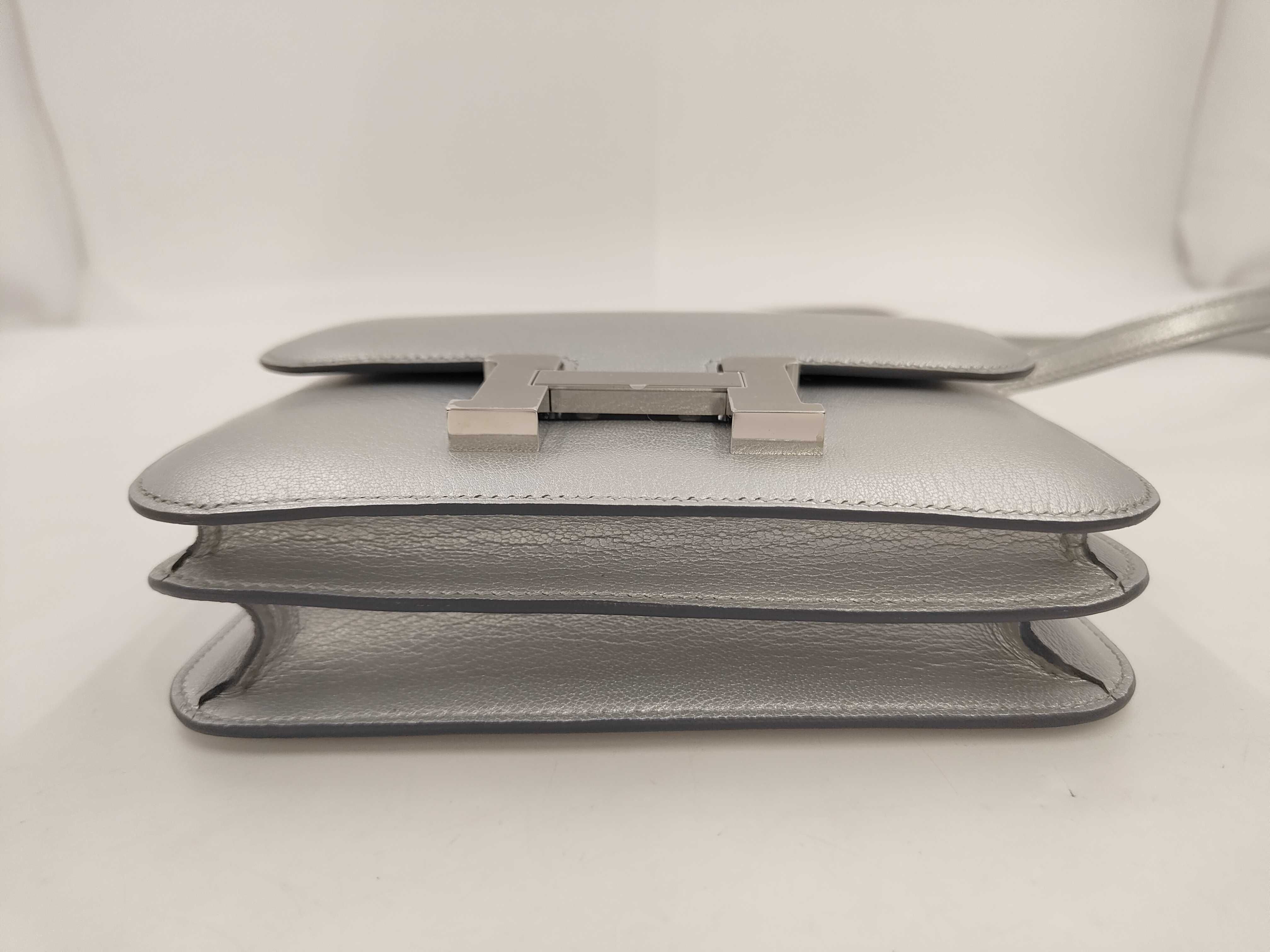 Constance Mini Chevre Argent Silver Hardware G Stamp Shoulder Bag — view 3