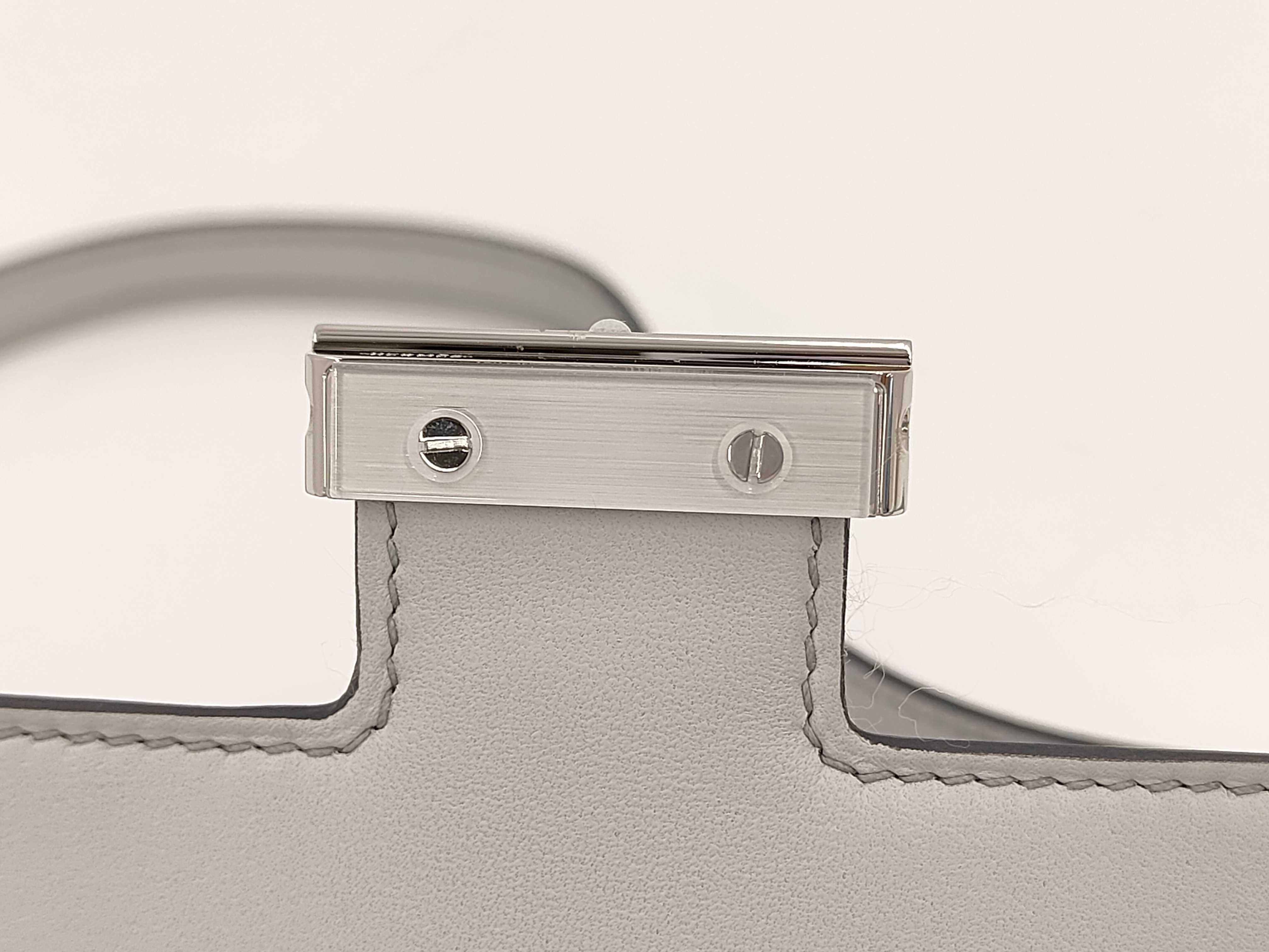 Constance Mini Chevre Argent Silver Hardware G Stamp Shoulder Bag — view 8