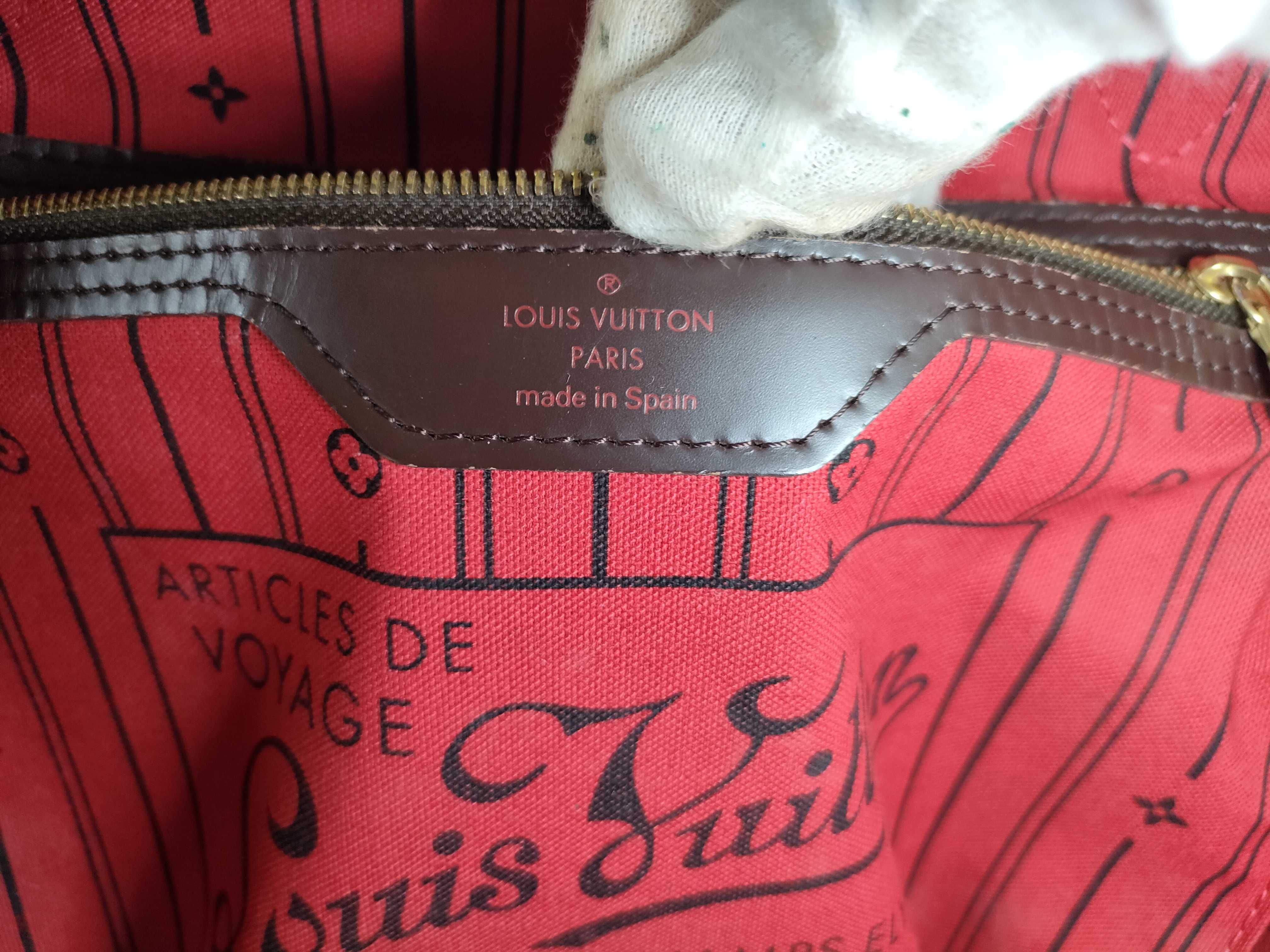 Damier N51105 Damier Neverfull MM Tote Bag — view 12