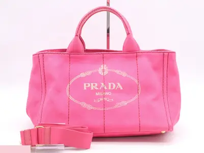 Canvas Canapa Medium 2-Way Tote Bag, Pink