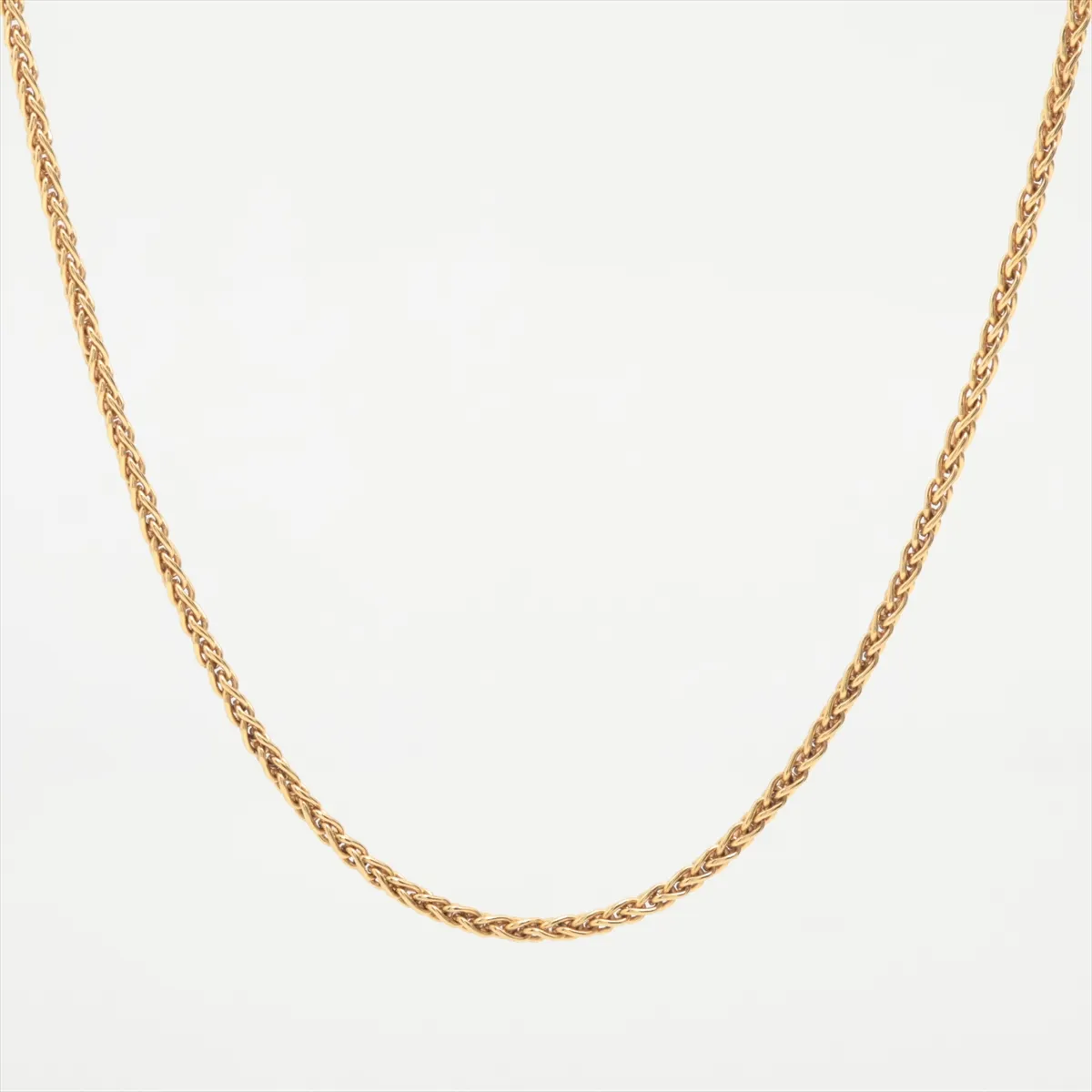 Necklace Chain 750(YG) 11.4g D84872 Part of the engraving is
