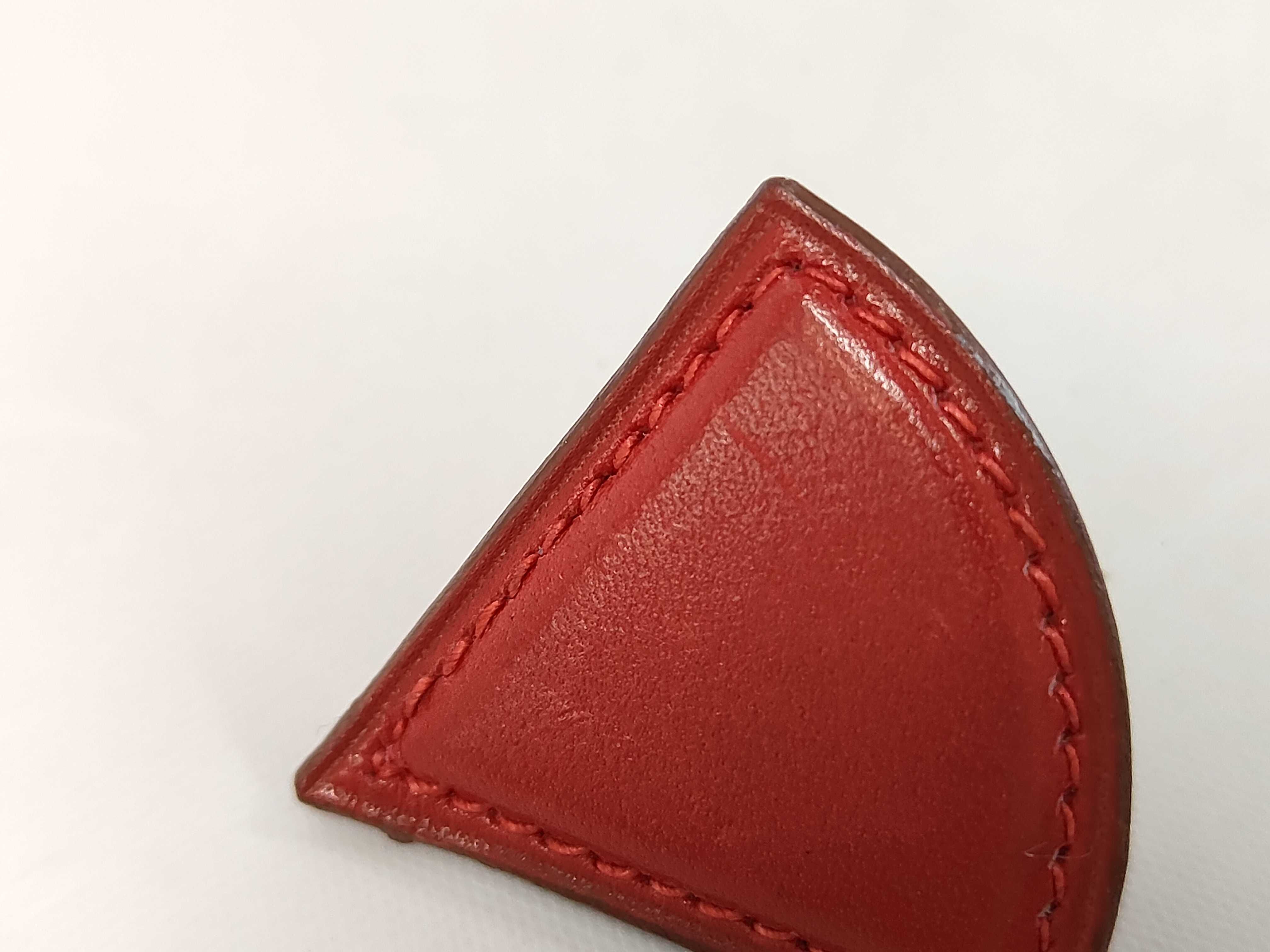 Rouge Vif Leather Plated Triangle Earrings — view 9