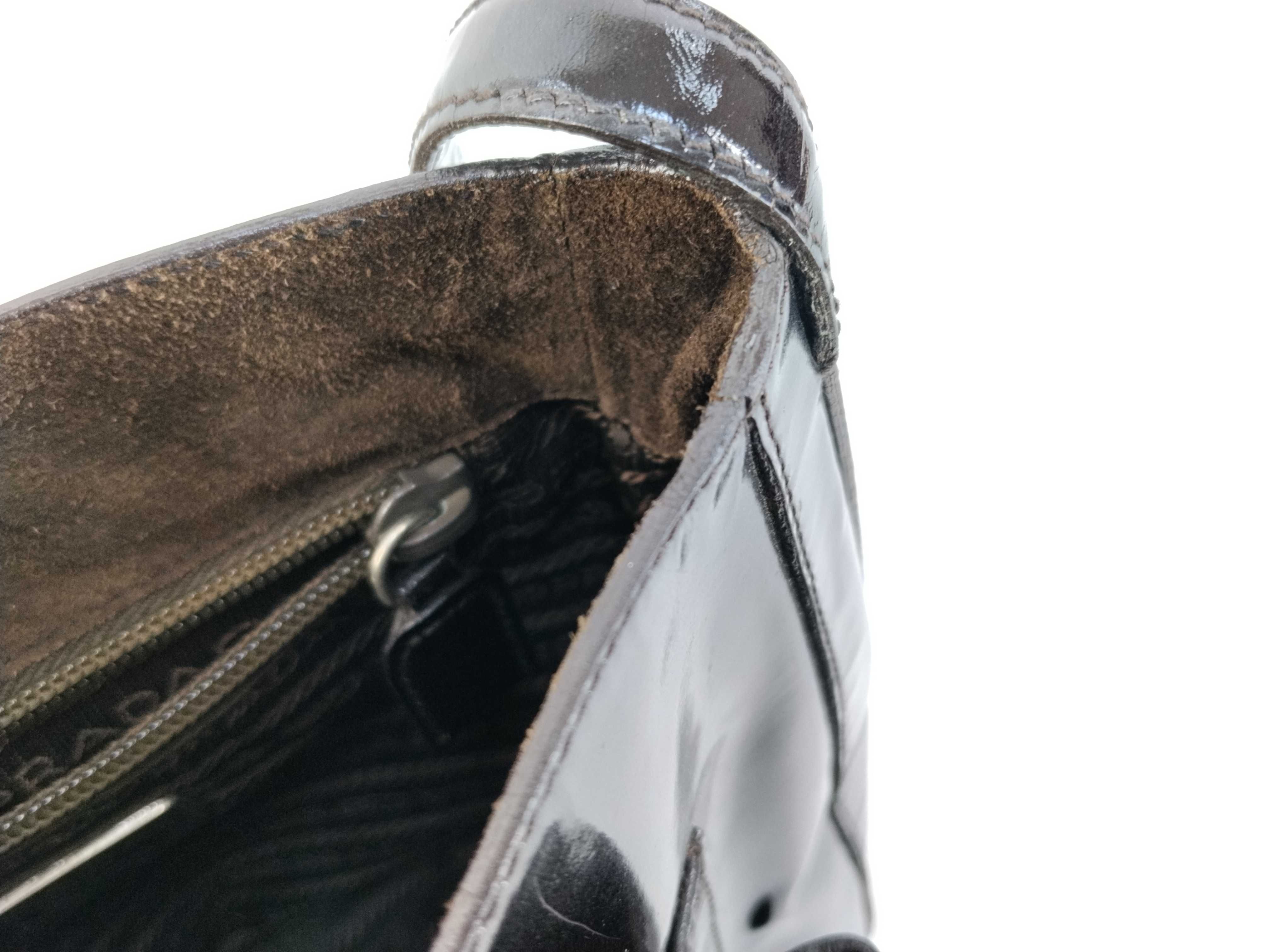 Enamel Patent Leather Shoulder Bag — view 11