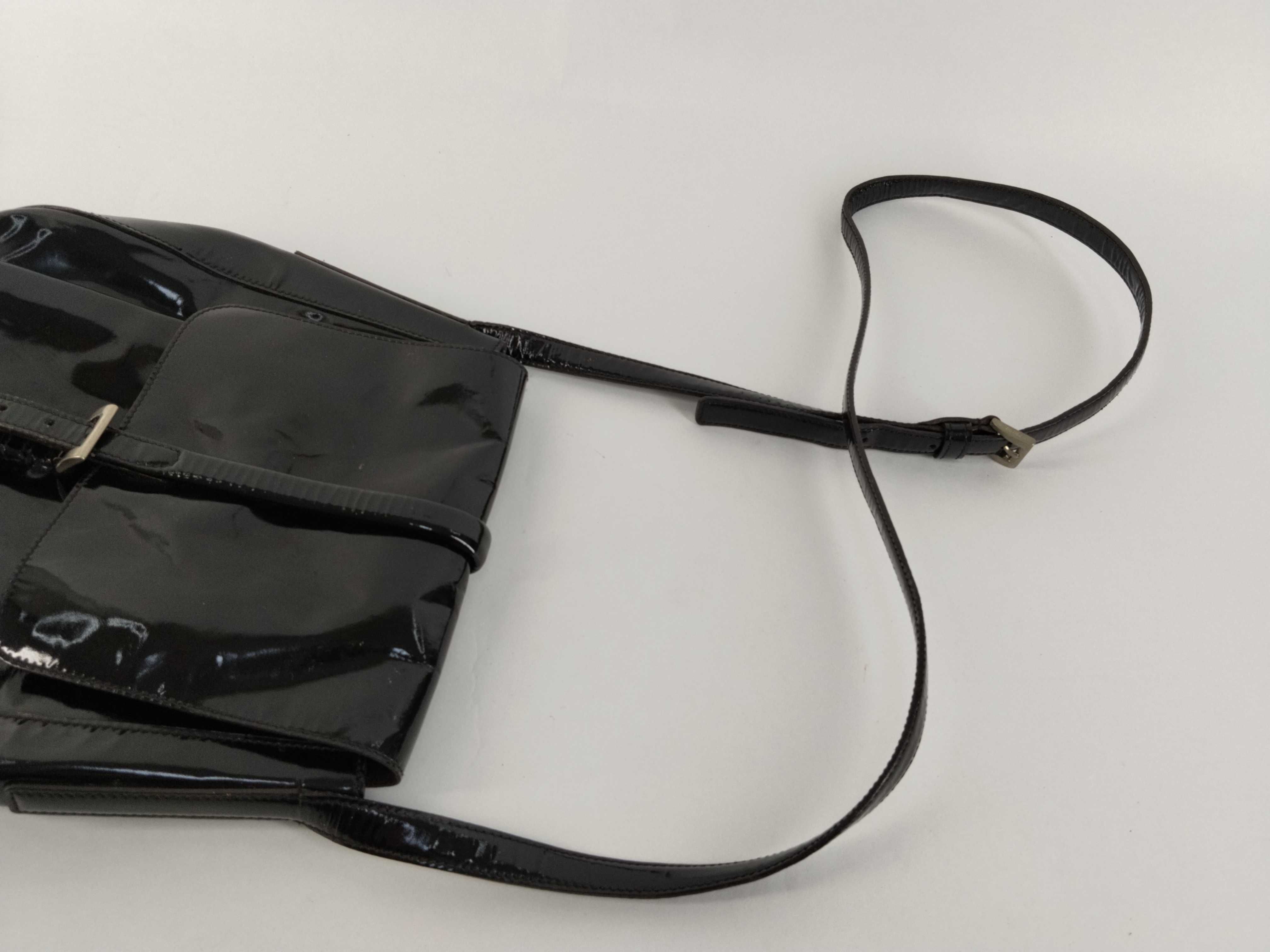 Enamel Patent Leather Shoulder Bag — view 3
