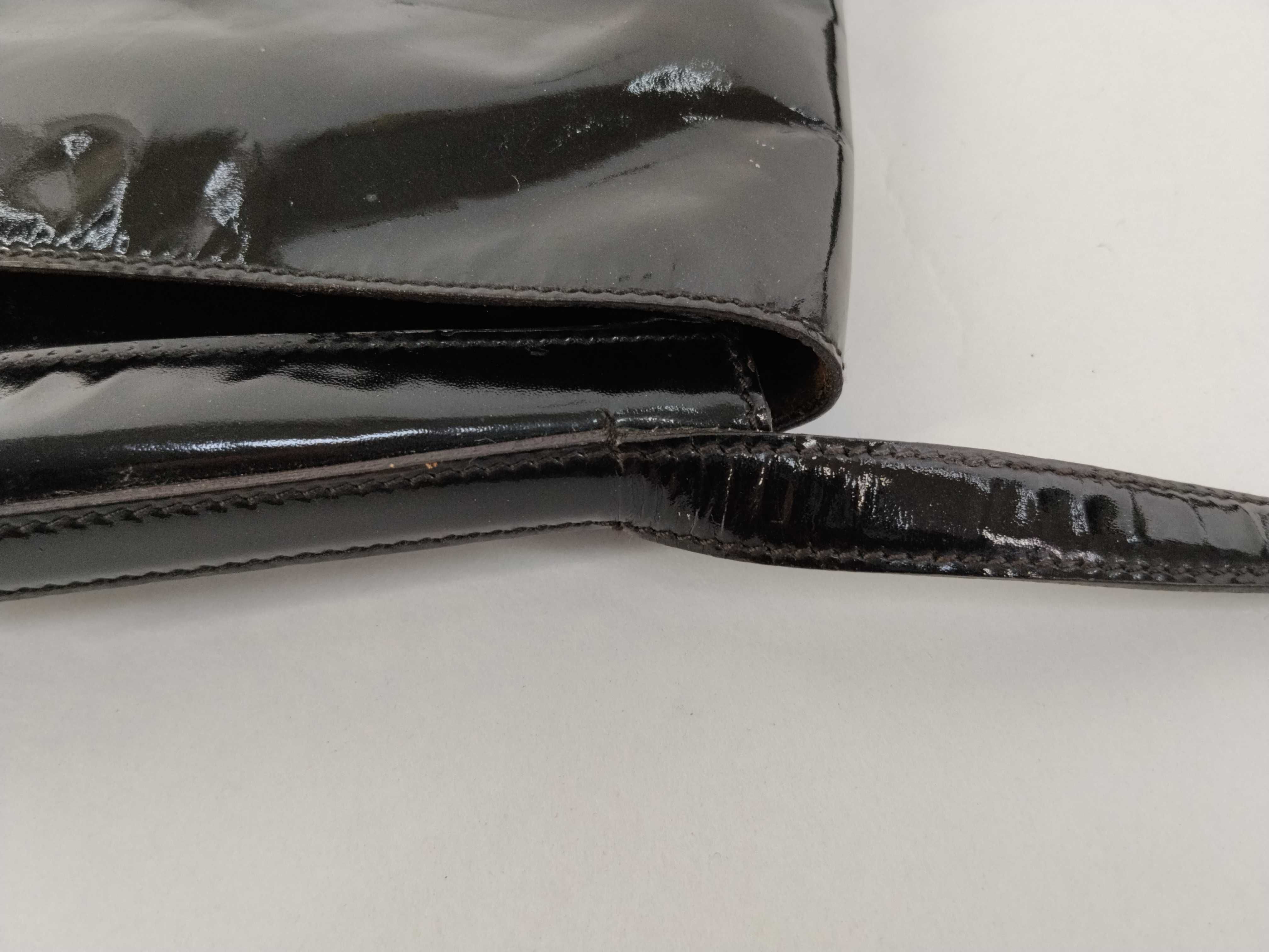 Enamel Patent Leather Shoulder Bag — view 5