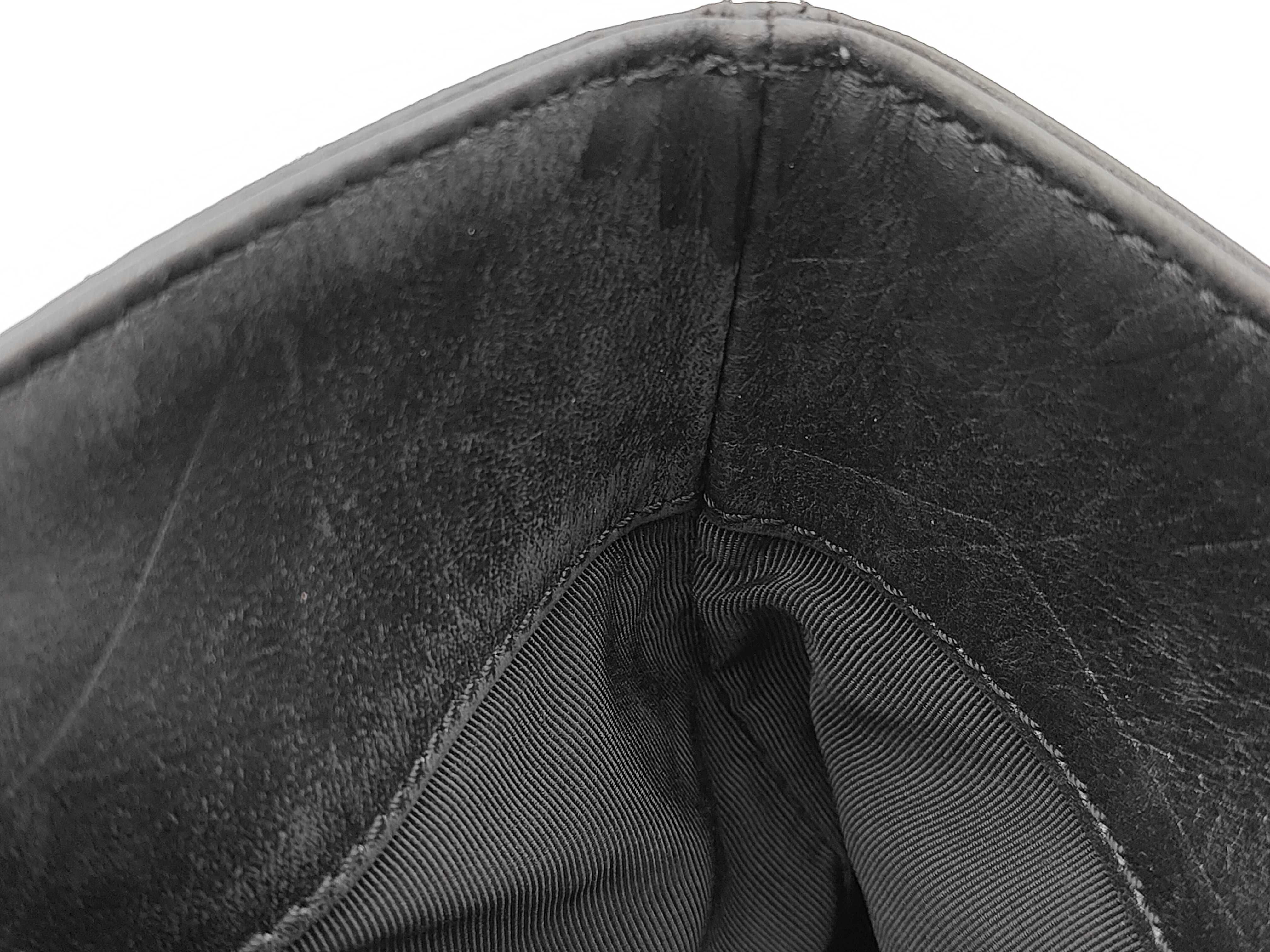 Lambskin Gold Coco Mark Pattern Black Tote Bag with Seal — view 11