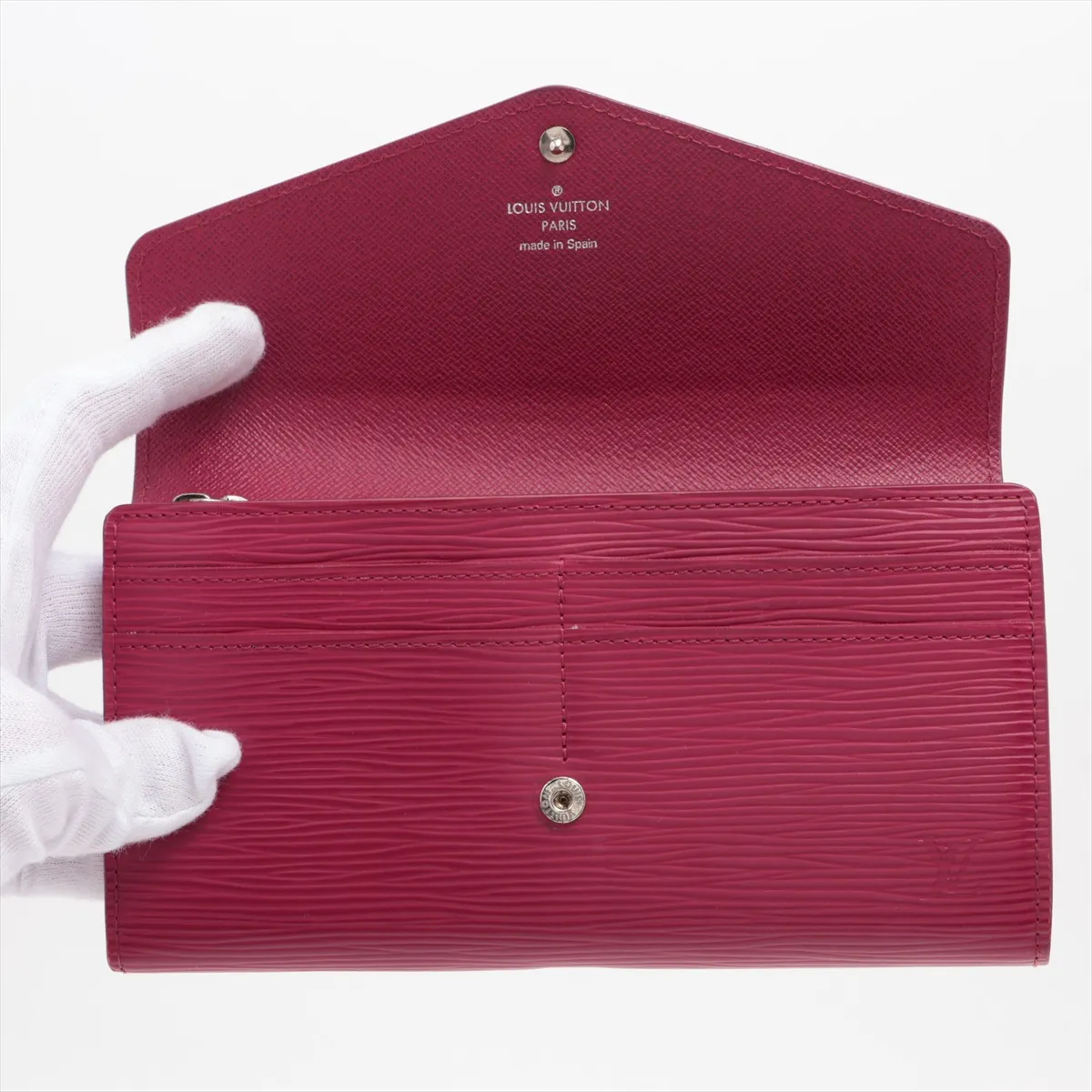 Epi Portefeuille Sarah M60580 CA0127 Fuchsia Long Wallet — view 3