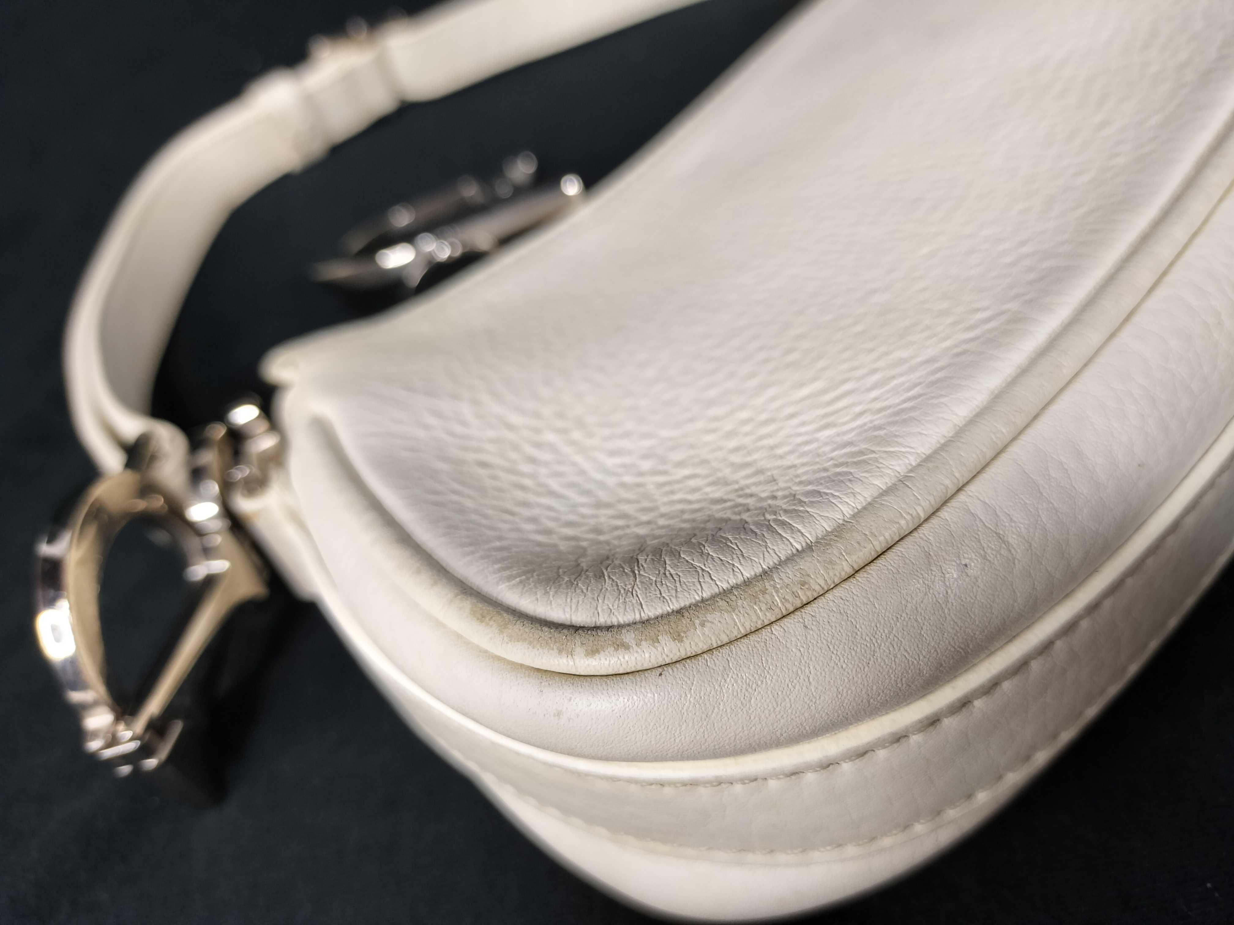 handbag, leather, white, shoulder bag — view 7