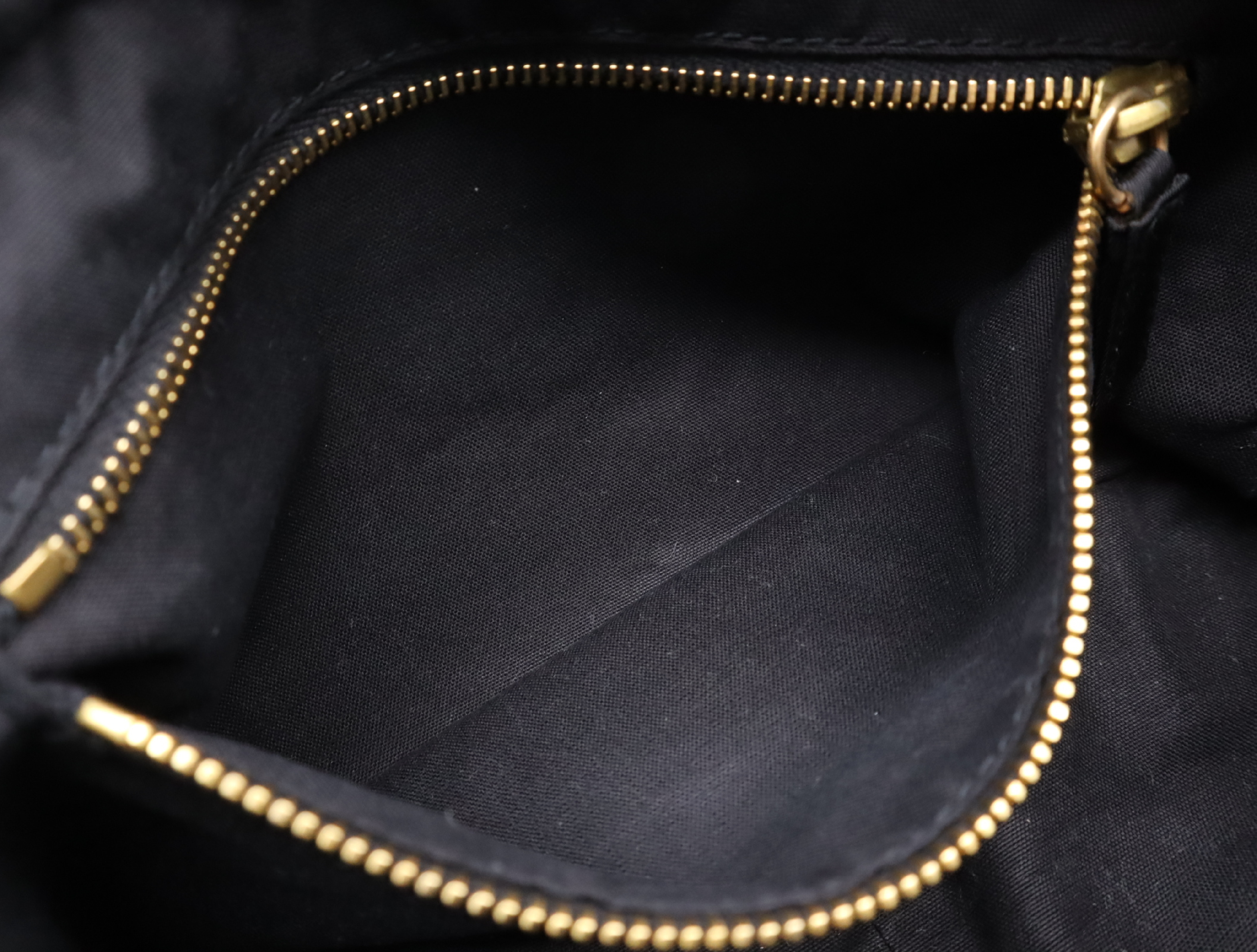 Shoulder Bag, Multi-Pocket, Gold Hardware, Black, with Shoulder Strap — view 14