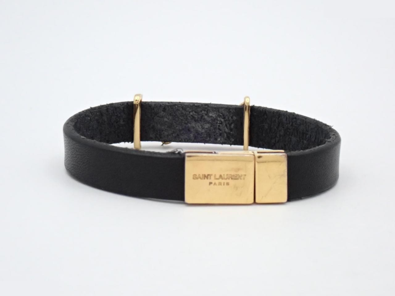 bracelet, YSL logo bangle, wrist circumference approximately 15.5 cm — view 2