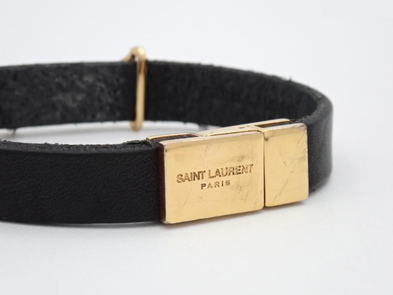 bracelet, YSL logo bangle, wrist circumference approximately 15.5 cm — view 3