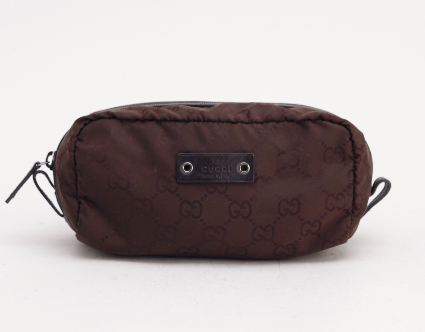 GG pattern nylon pouch