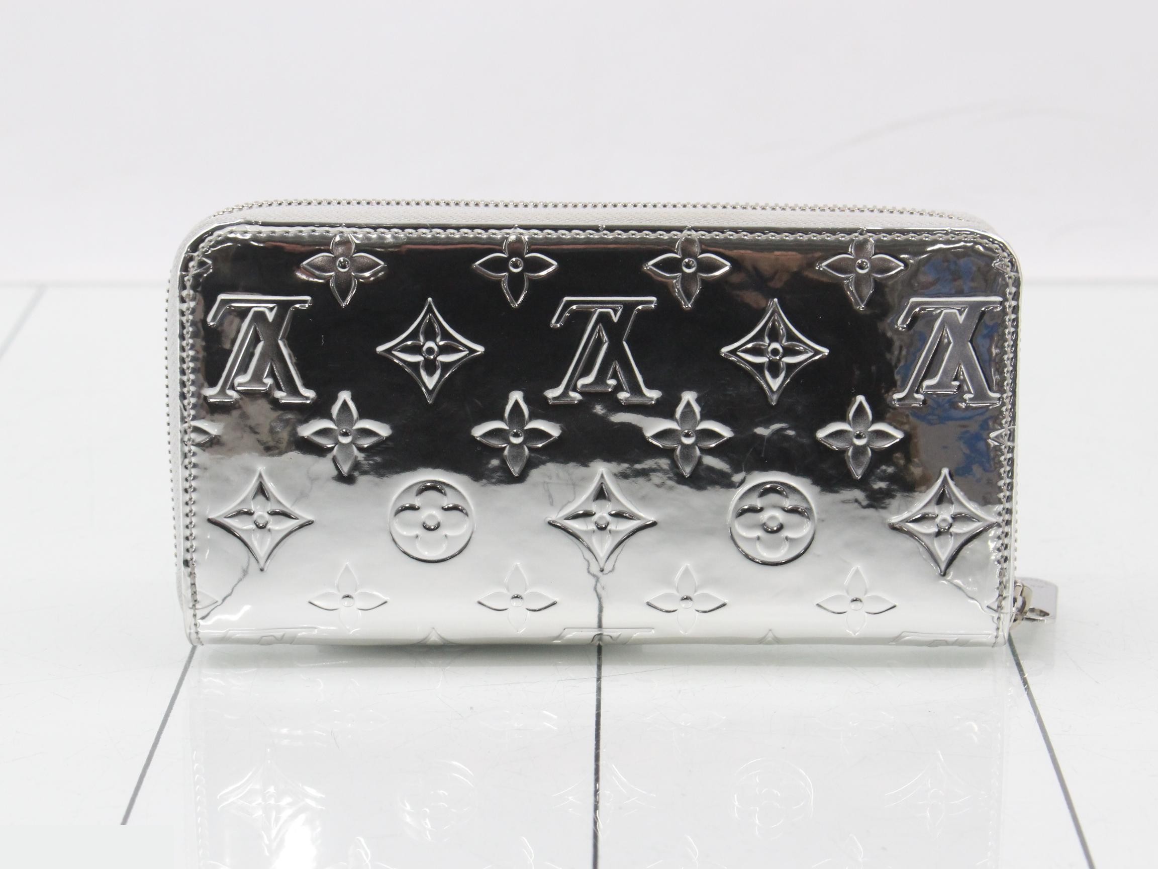 LV SKI Monogram Miroir Long Wallet, Silver — view 2