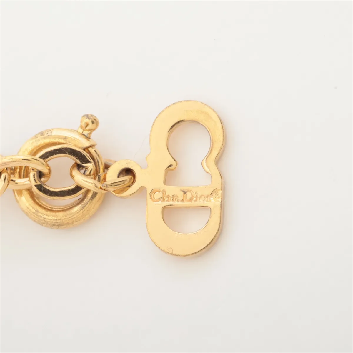 CD logo necklace, GP gold, — view 4