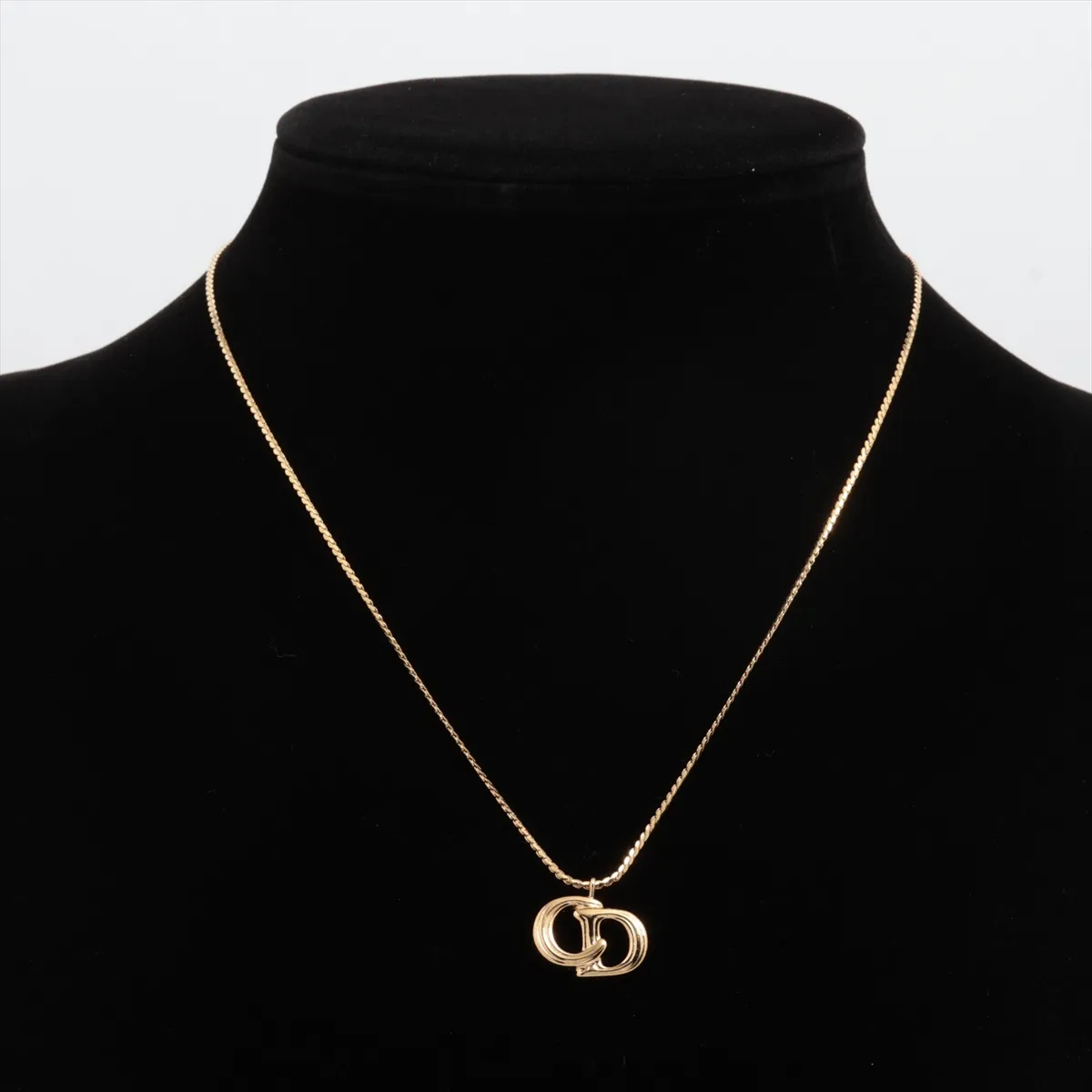 CD logo necklace, GP gold, — view 5