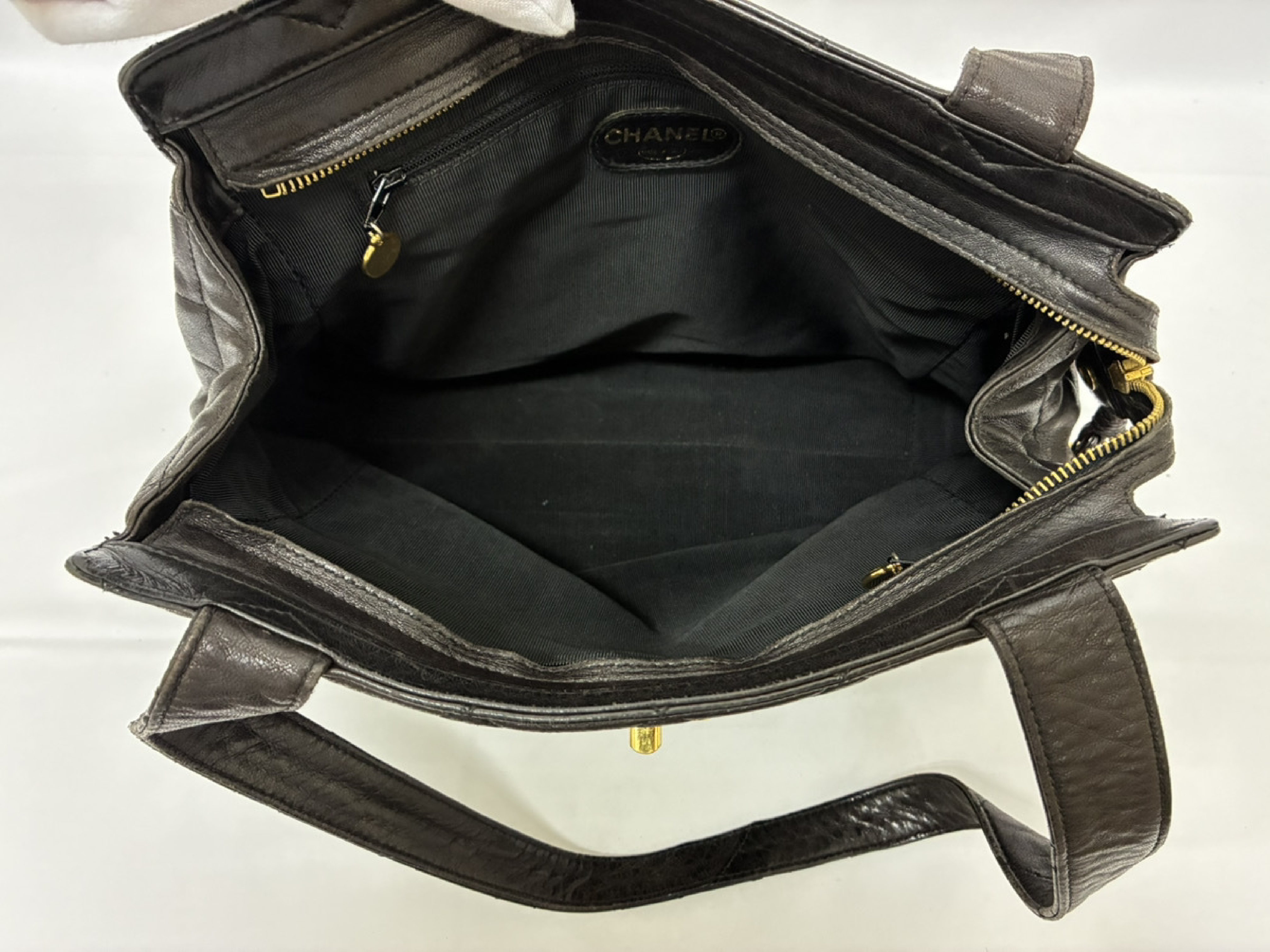 Coco Mark Matelassé Leather Tote Bag — view 8