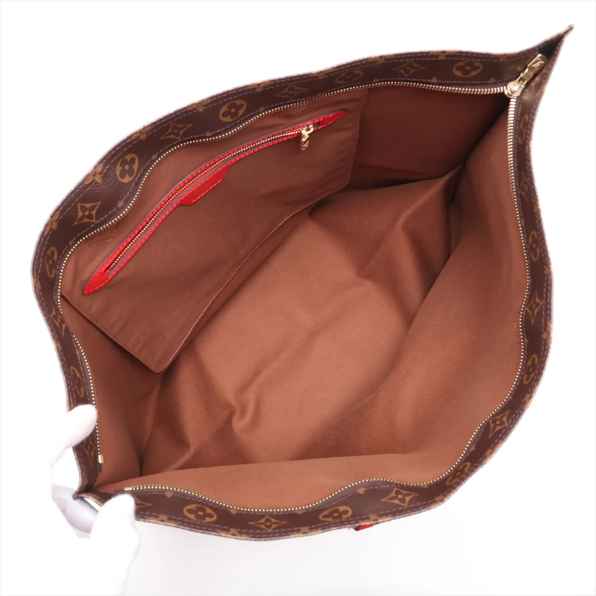 Monogram All-in MM M55174 Brown x Red (RFID detected) — view 7