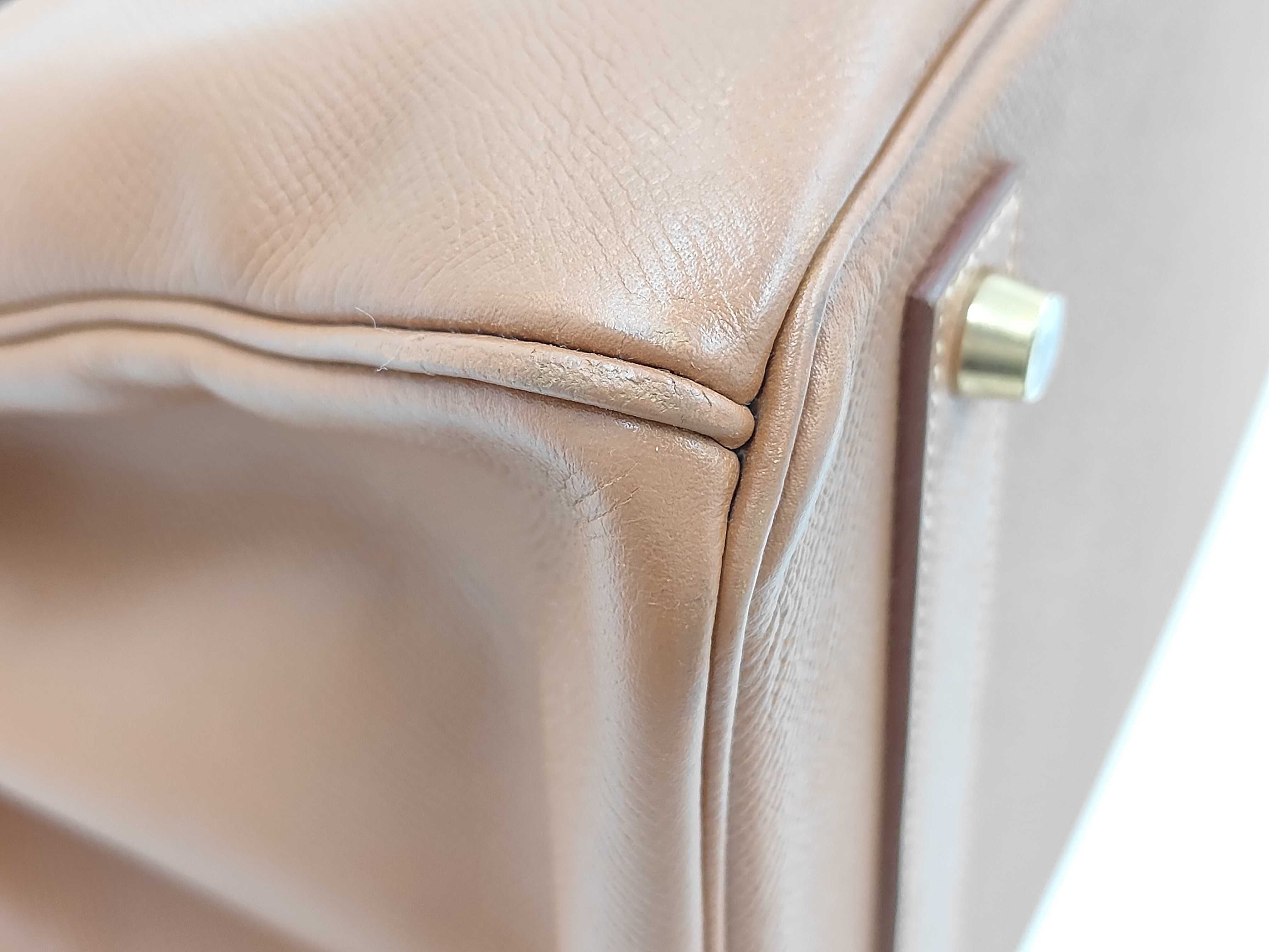 Birkin 40 Courchevel Leather Gold with Gold Hardware ( Z) Handbag — view 6