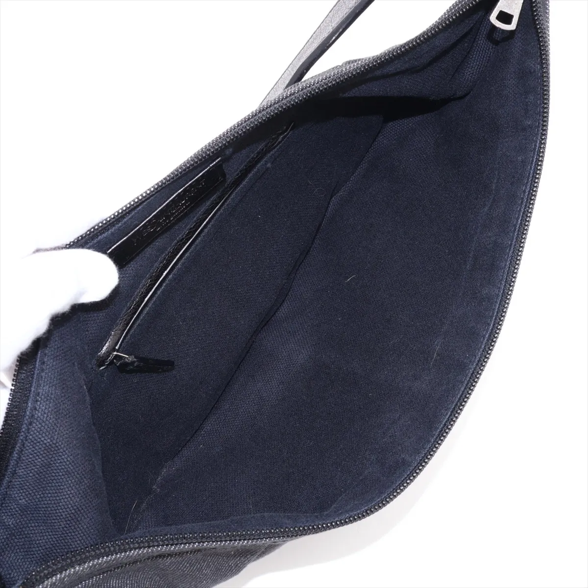 Mombasa Denim Shoulder Bag, Black, 118586 — view 7