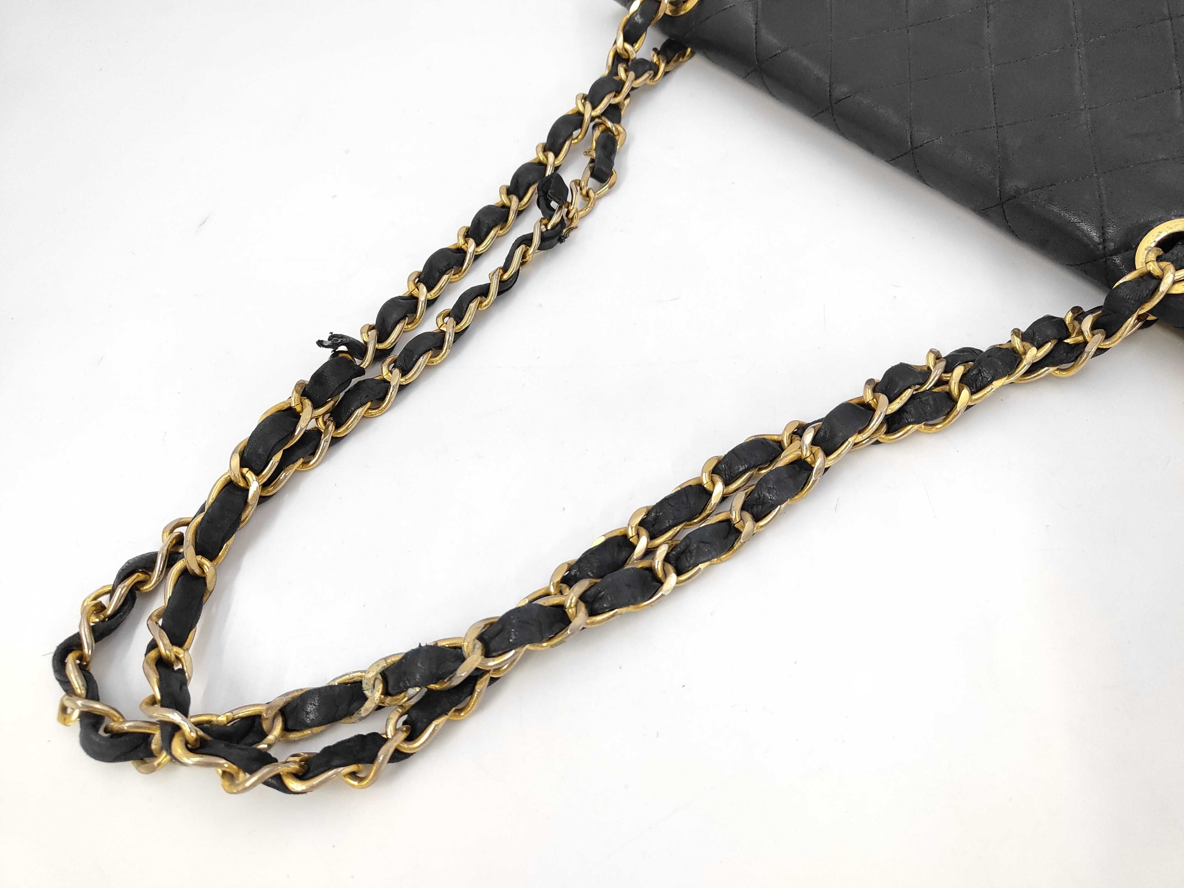 Large Matelassé No. 1 Lambskin Chain Shoulder Bag — view 3