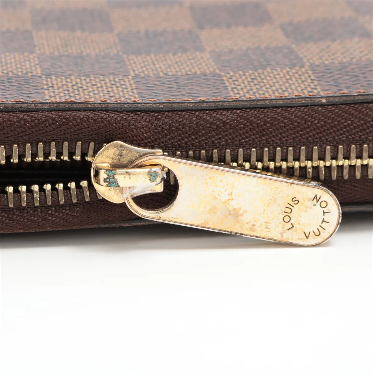 Damier Zippy Wallet N60015 CI0164 Brown Round Zip Wallet — view 13