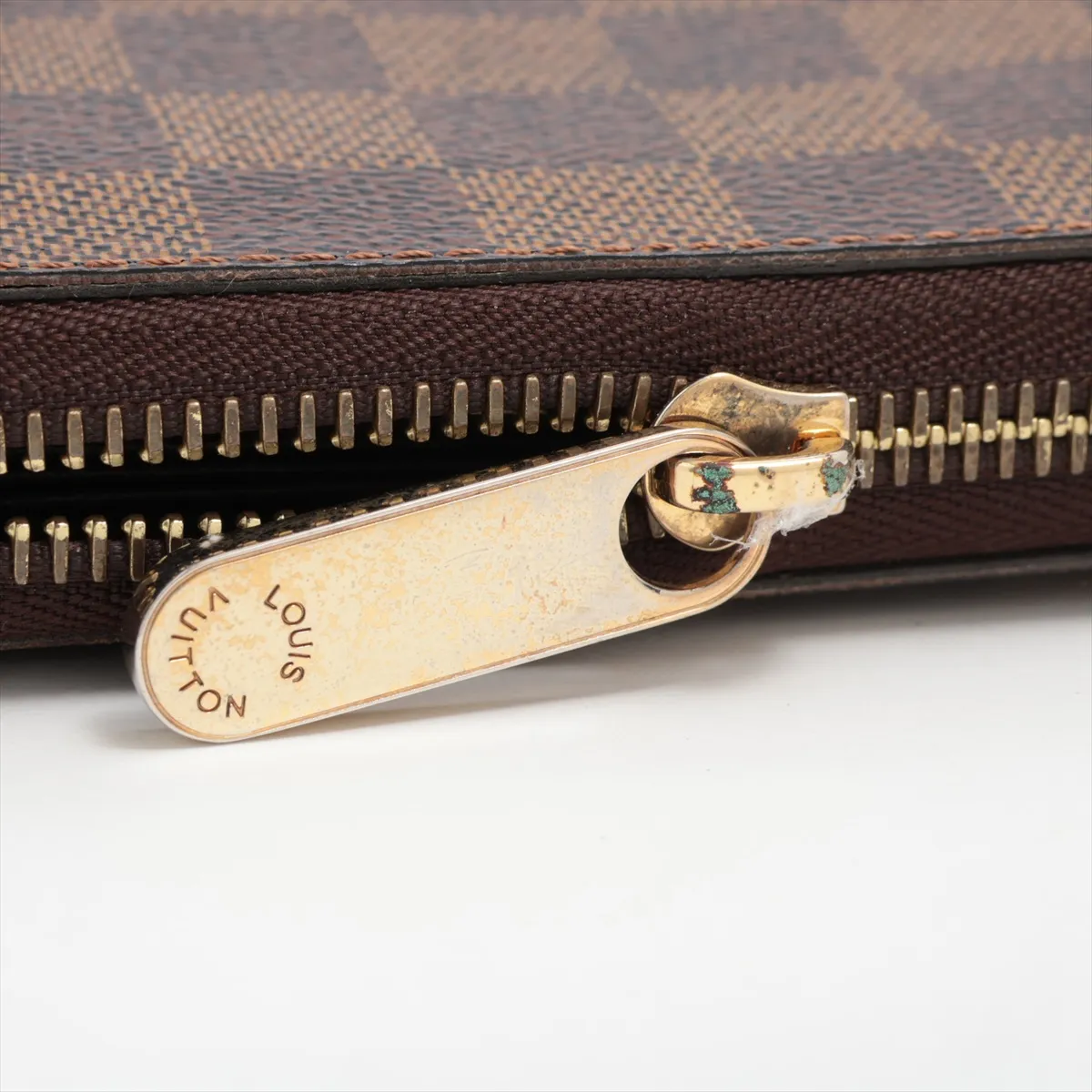 Damier Zippy Wallet N60015 CI0164 Brown Round Zip Wallet — view 14