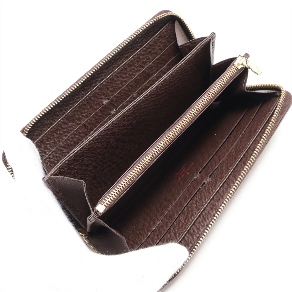 Damier Zippy Wallet N60015 CI0164 Brown Round Zip Wallet — view 3