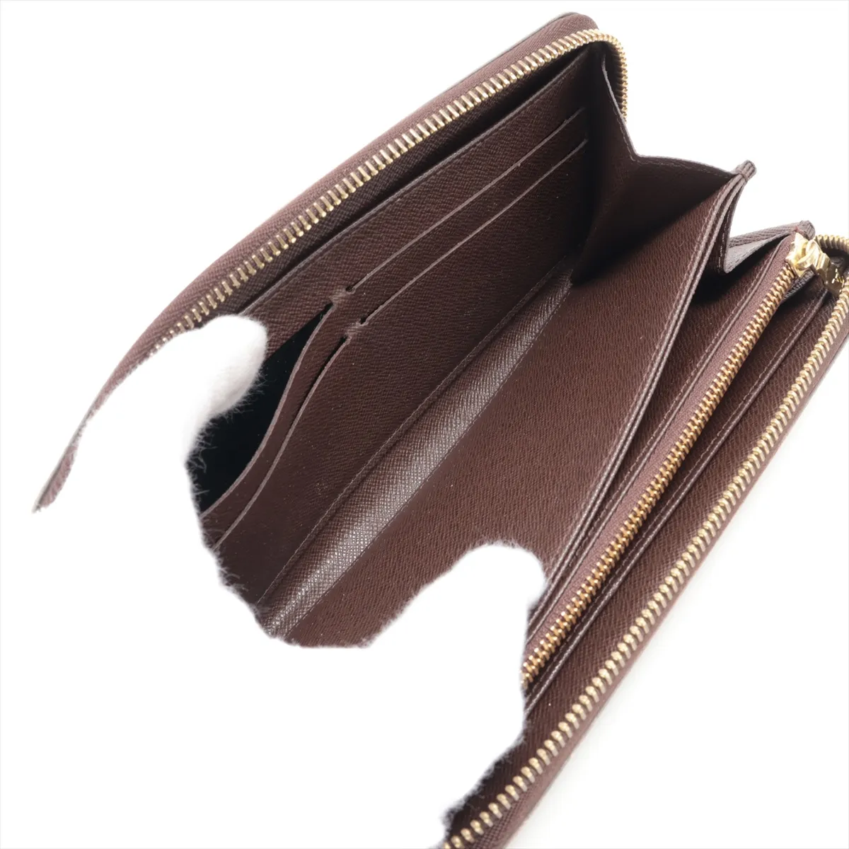 Damier Zippy Wallet N60015 CI0164 Brown Round Zip Wallet — view 5