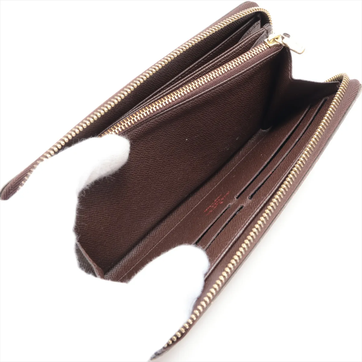 Damier Zippy Wallet N60015 CI0164 Brown Round Zip Wallet — view 8