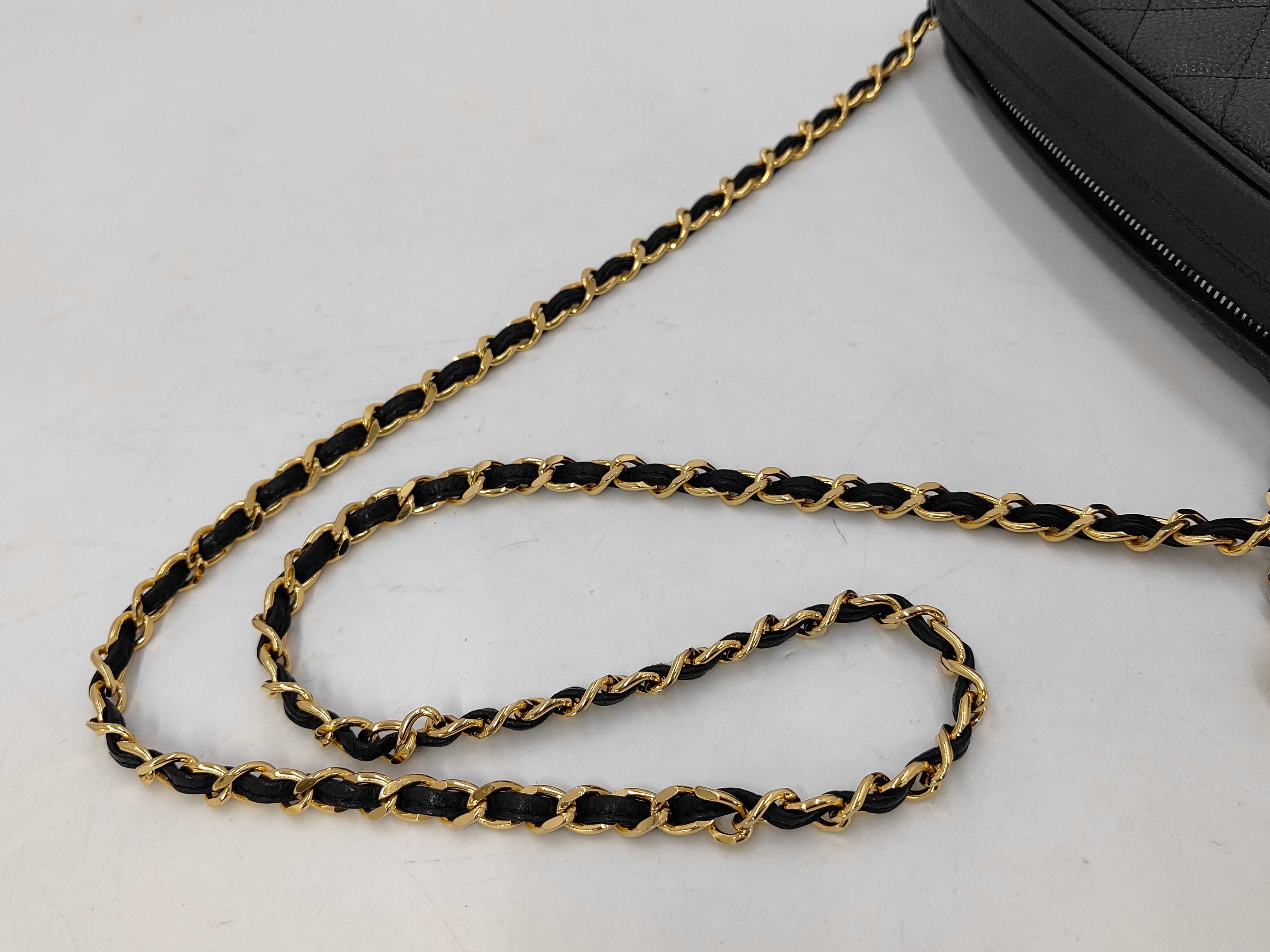 Caviar Skin Matelassé Ball Charm Caviar Skin Chain Shoulder Bag — view 3