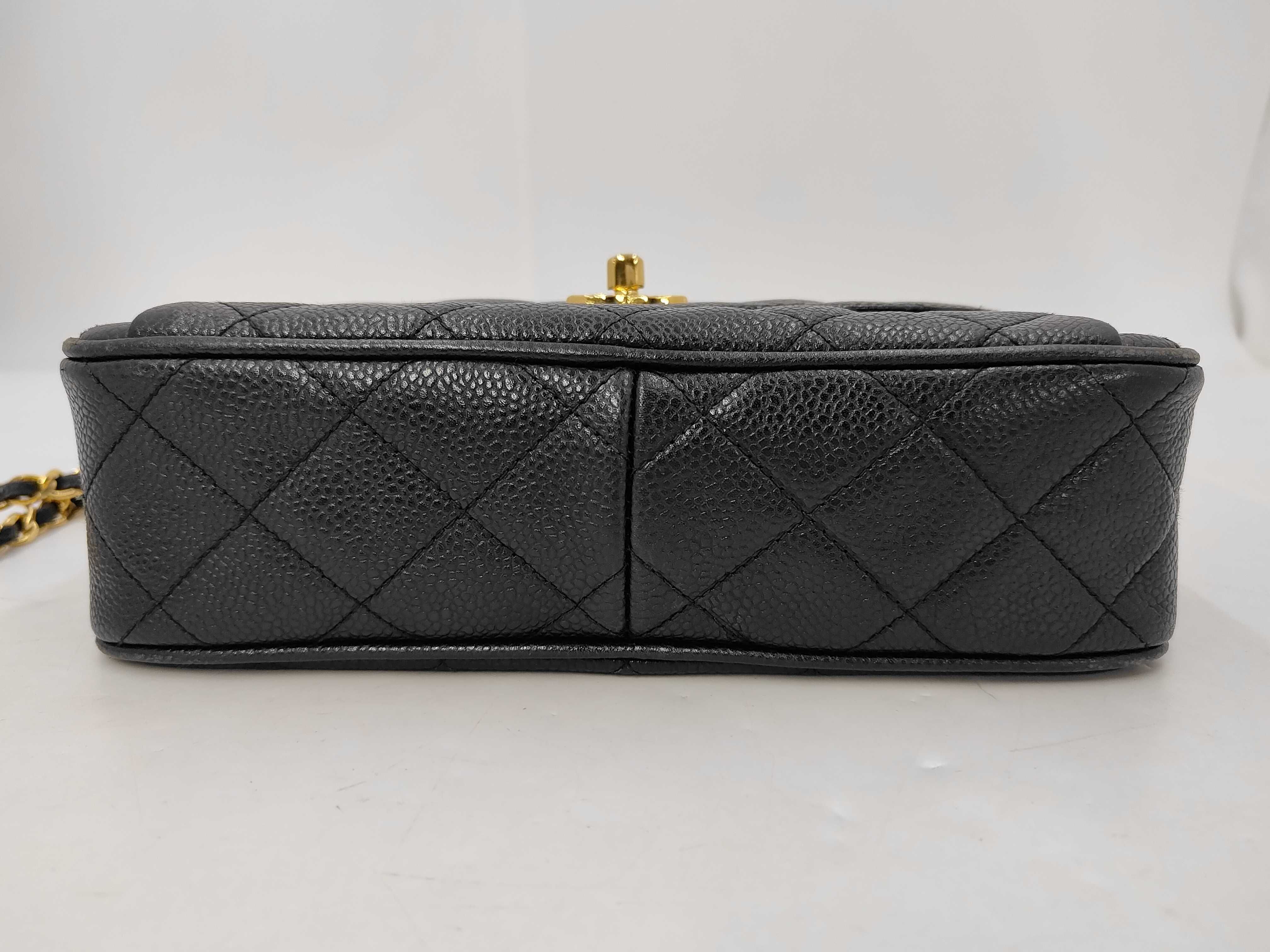 Caviar Skin Matelassé Ball Charm Caviar Skin Chain Shoulder Bag — view 7