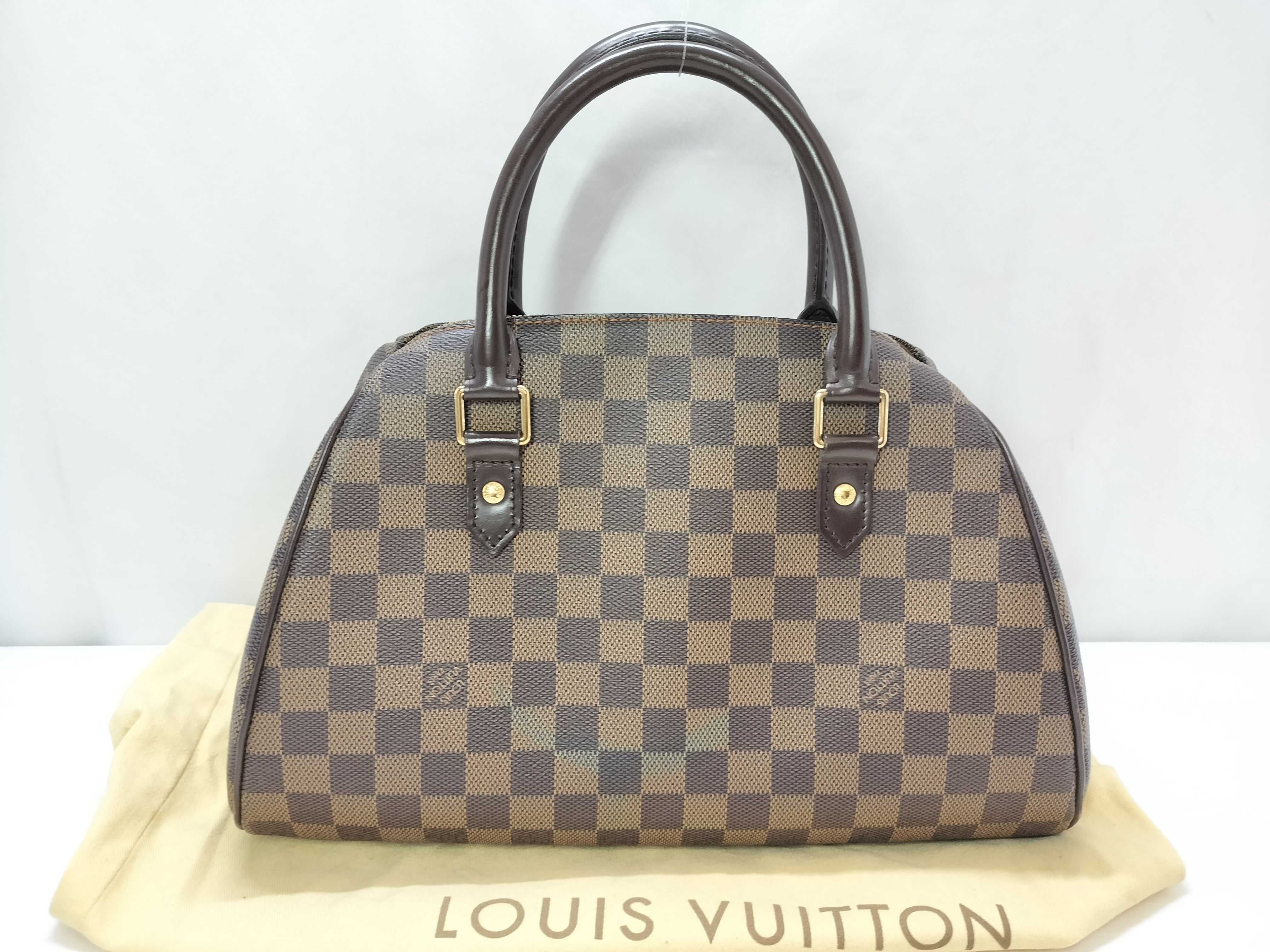 Damier ID- Damier Ribera canvas MM N41434 CA0093 Brown Handbags