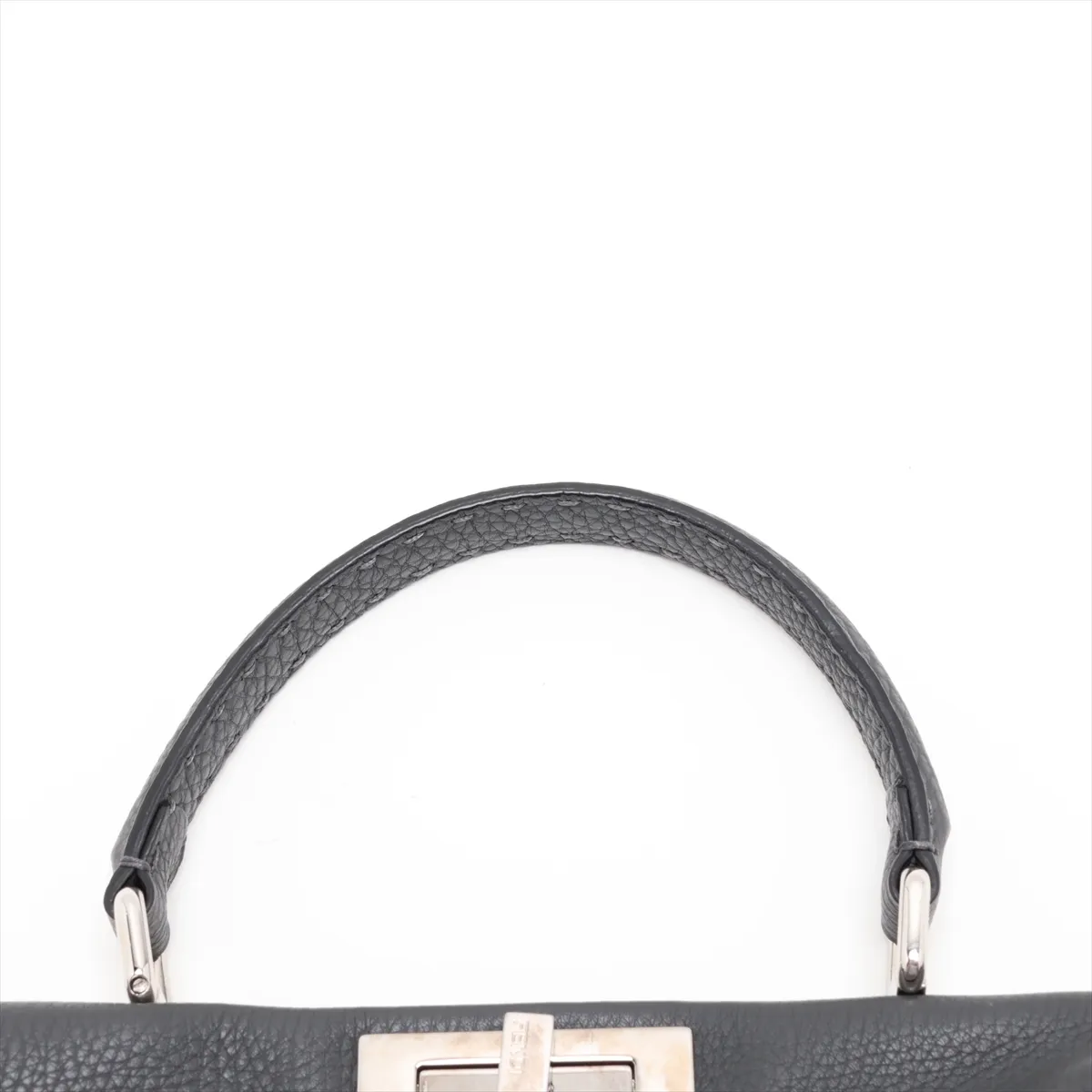 Peekaboo Regular Leather 2-Way Handbag, Gray, 8BN290 — view 6