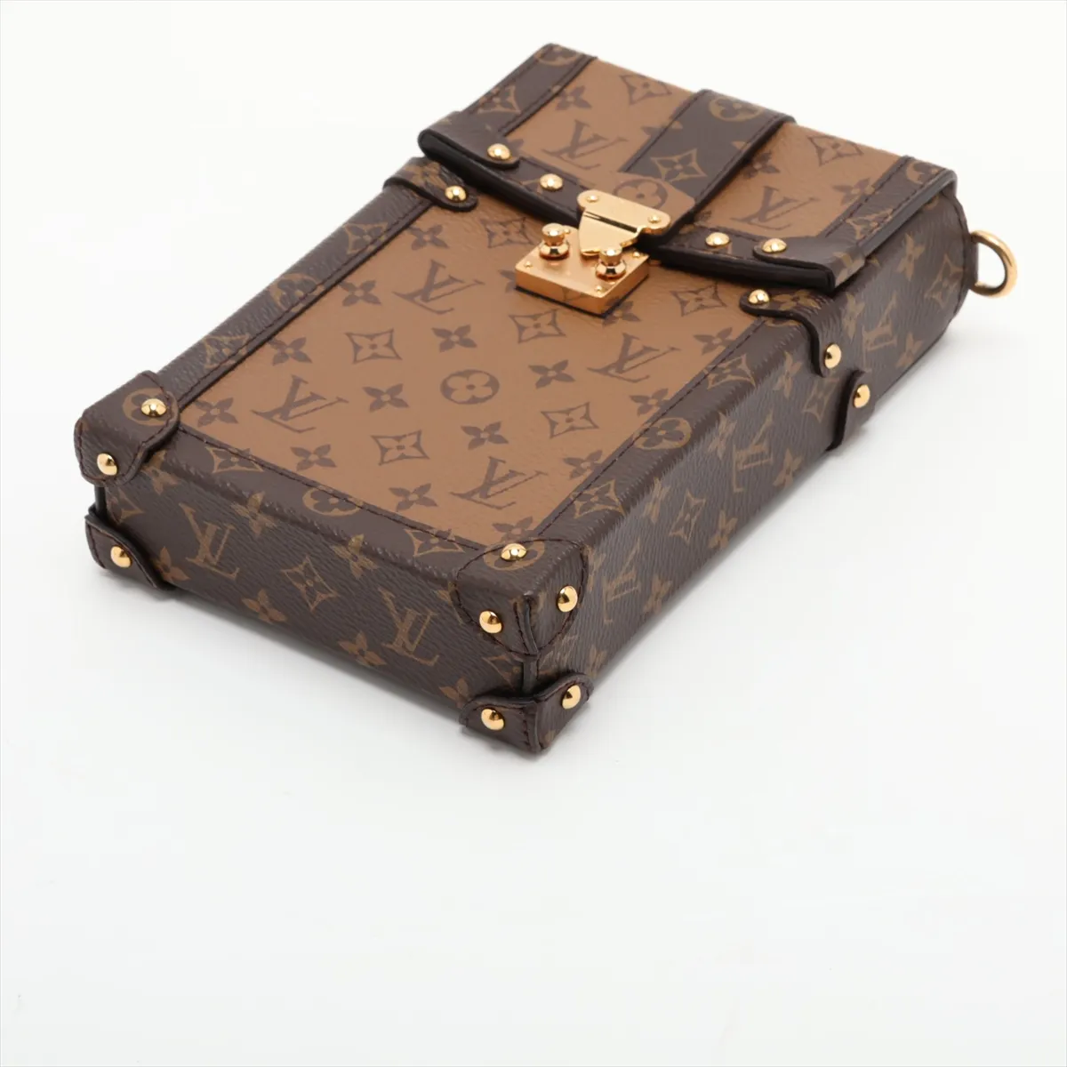 Monogram Reverse Pochette Trunk Vertical M67873 Brown (RFID detected) — view 3