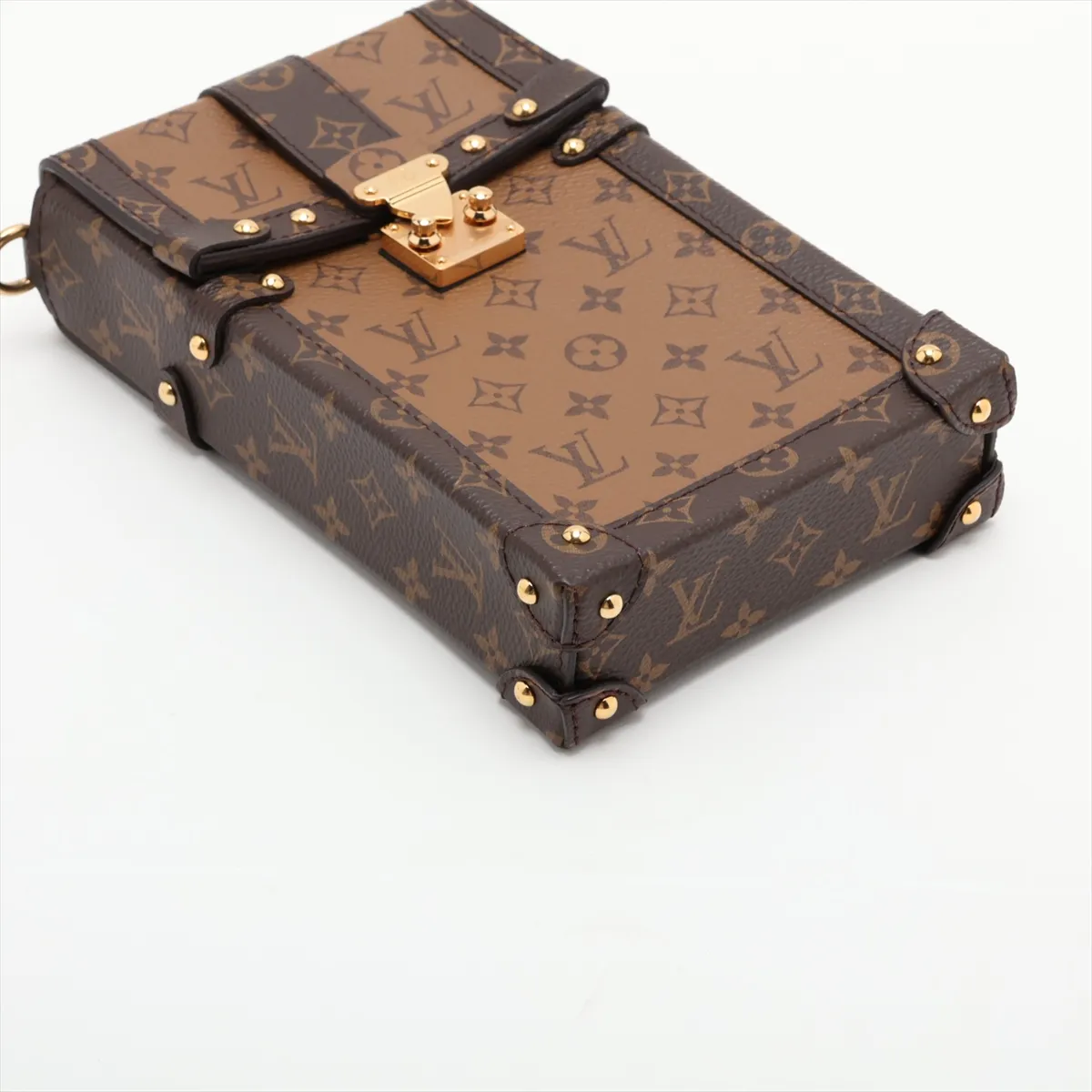 Monogram Reverse Pochette Trunk Vertical M67873 Brown (RFID detected) — view 4